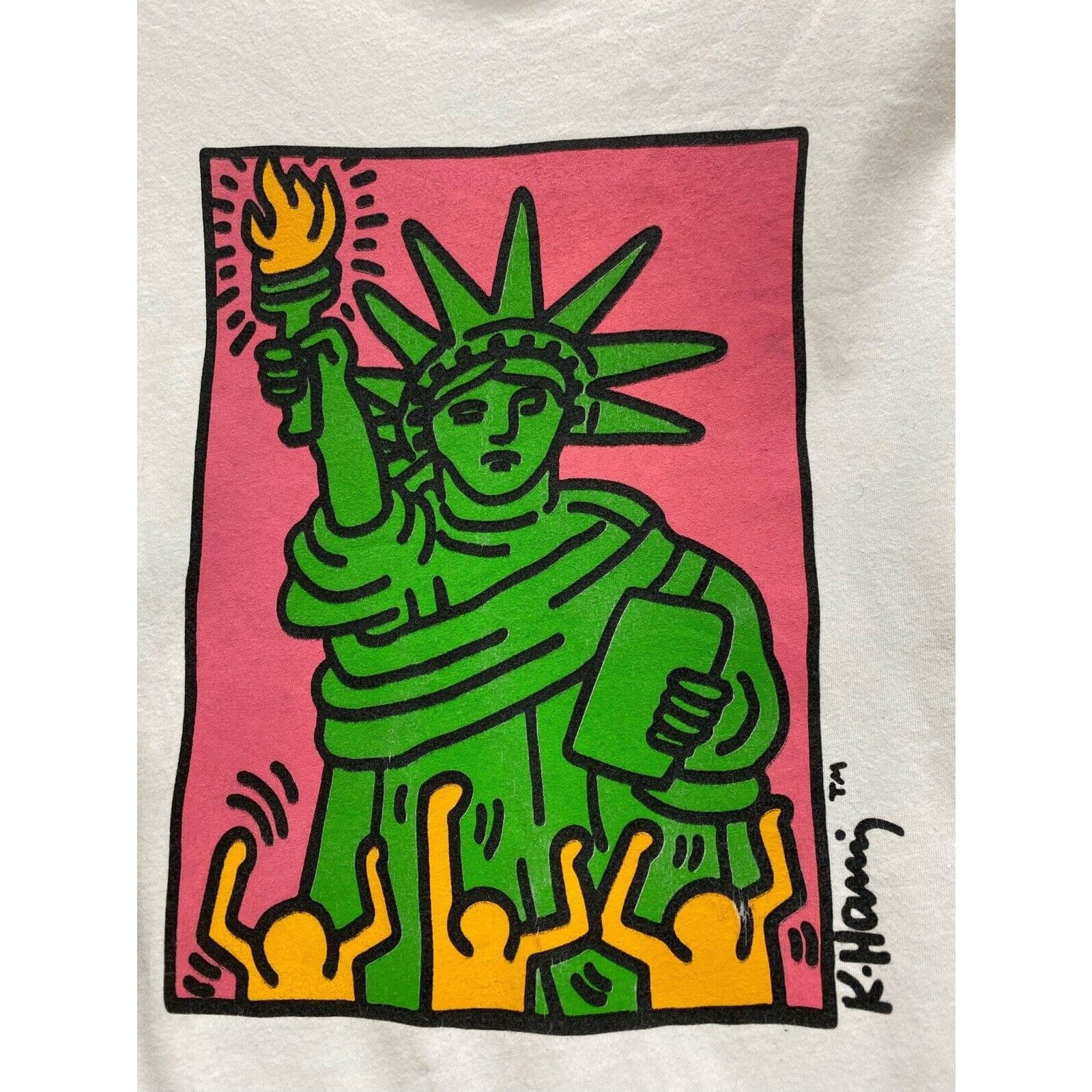 Keith Haring Keith Haring Statue Of Liberty T-shirt Size L White Size US L / EU 52-54 / 3 - 11 Thumbnail
