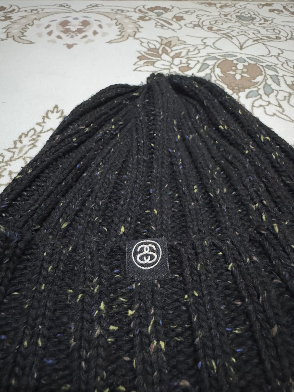 Stussy 🇯🇵 OG Stussy Black Beanie Wool Size ONE SIZE - 3 Thumbnail