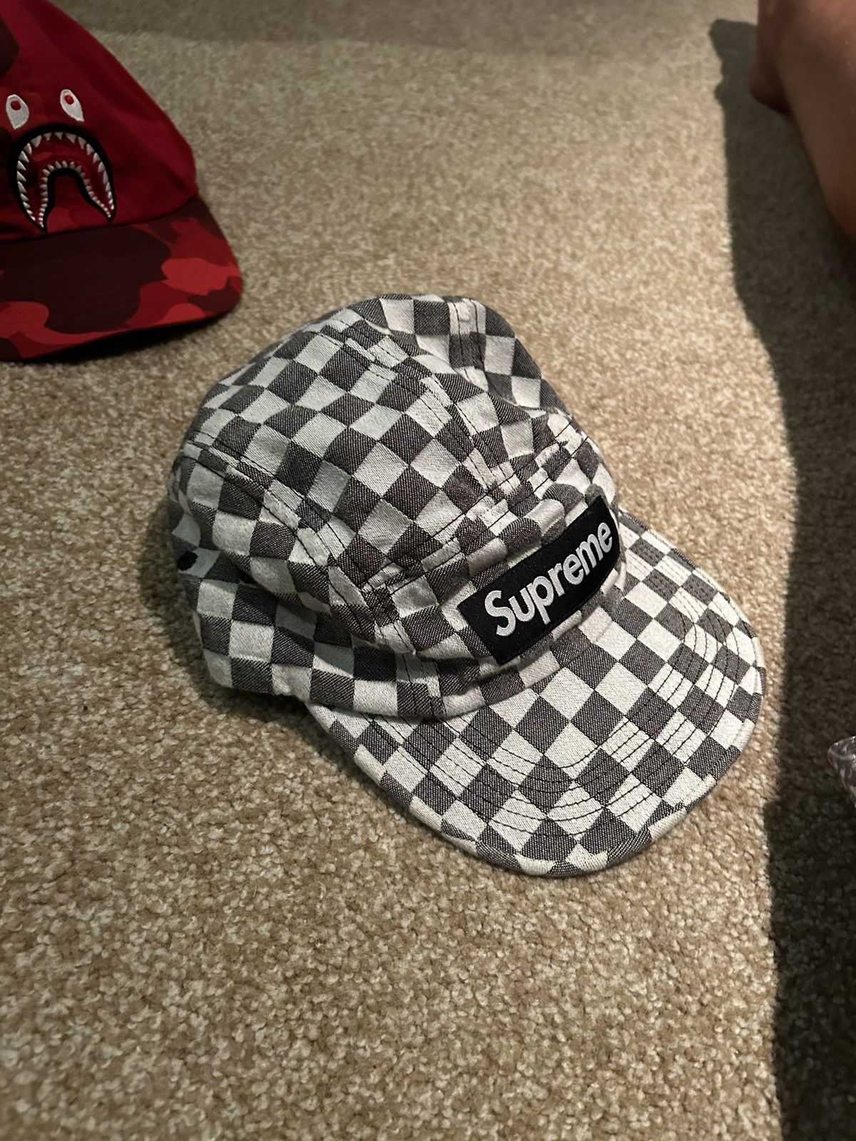 Supreme Supreme Checkered camp cap Size ONE SIZE - 2 Thumbnail