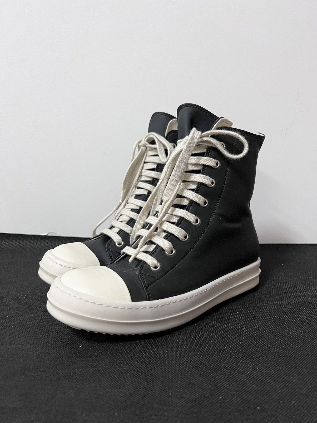 Rick Owens Drkshdw Rick owens drkshdw ramones high top sneakers sz35.5 Size US 5.5 / IT 35.5 - 1 Thumbnail