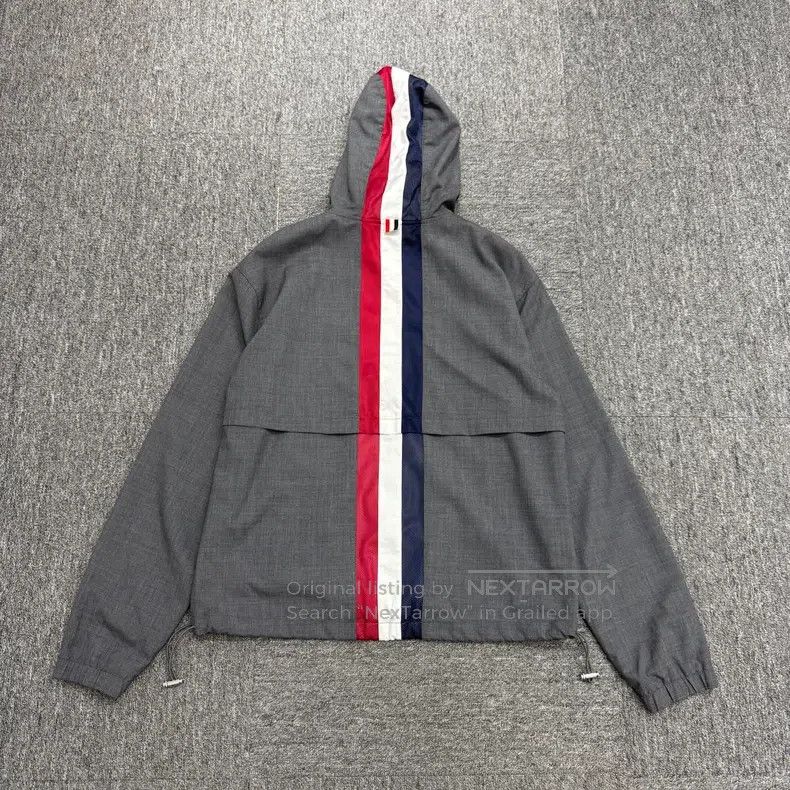 Thom Browne Thom Browne Grey Wool Coat Size US L / EU 52-54 / 3 - 6 Thumbnail