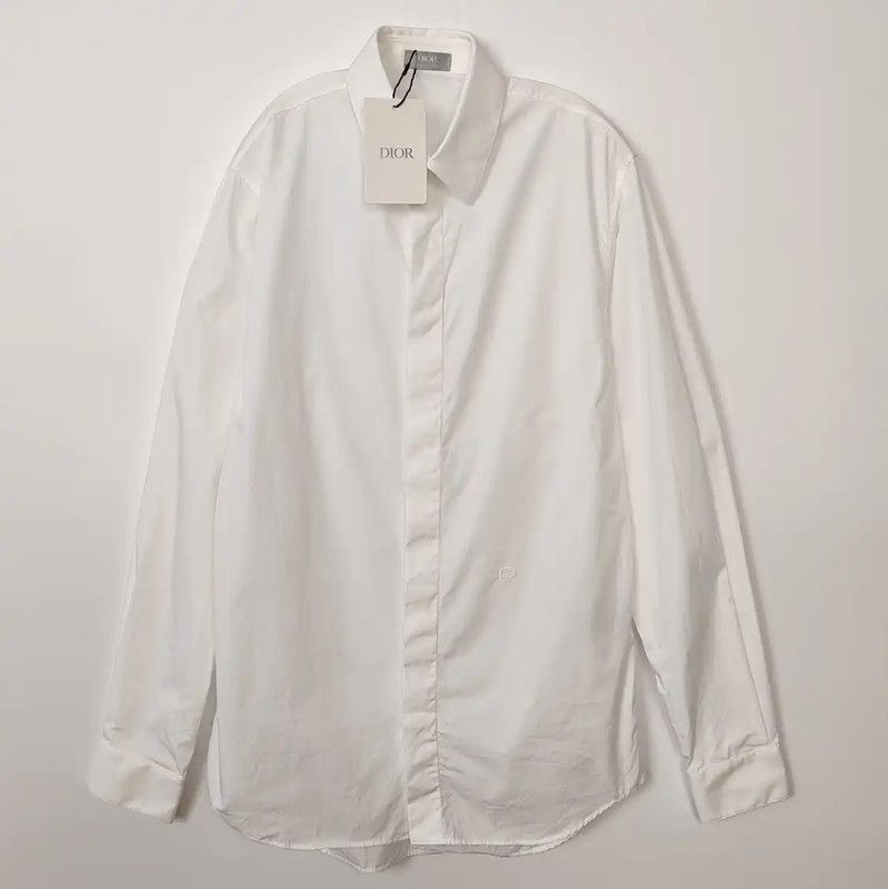 Dior Dior White Cotton Men's Shirt 0089 Size US M / EU 48-50 / 2 - 1 Thumbnail
