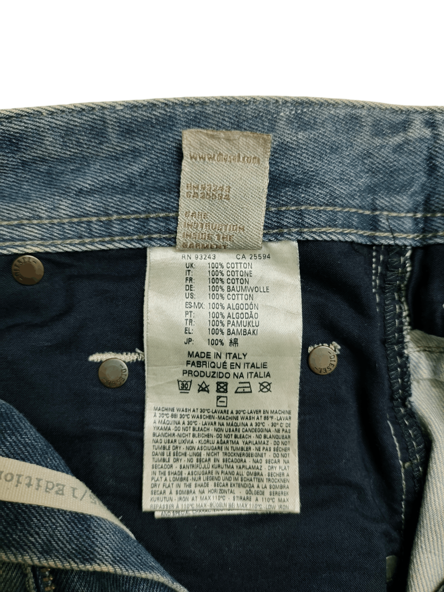 Diesel Vintage Y2k Diesel Krayver Slim Distress Rusty Denim Jeans Size US 30 / EU 46 - 15 Thumbnail