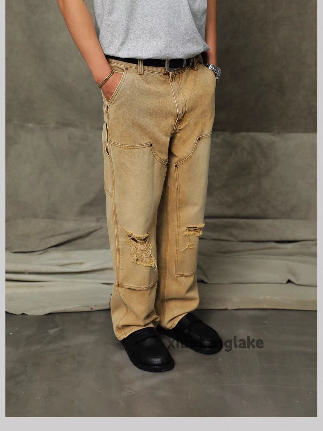 Jean × Vintage Washed faded cleanfit yuppie bootcut grunge work jeans Size US 32 / EU 48 - 7 Thumbnail