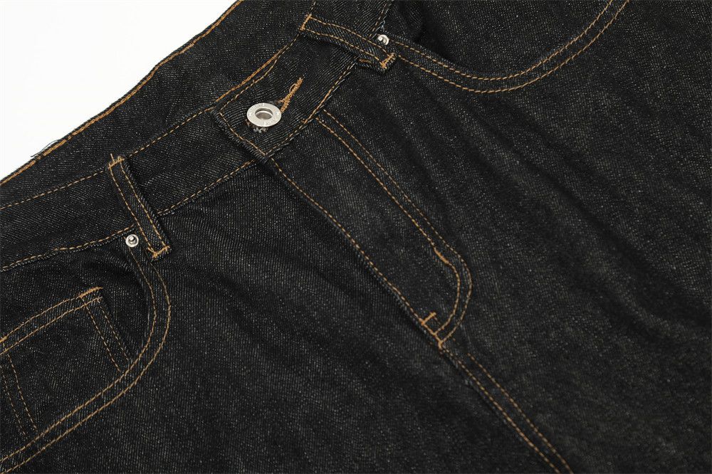 Japanese Brand × Jean Men's loose versatile wide-leg casual straight jeans Size US 34 / EU 50 - 4 Thumbnail