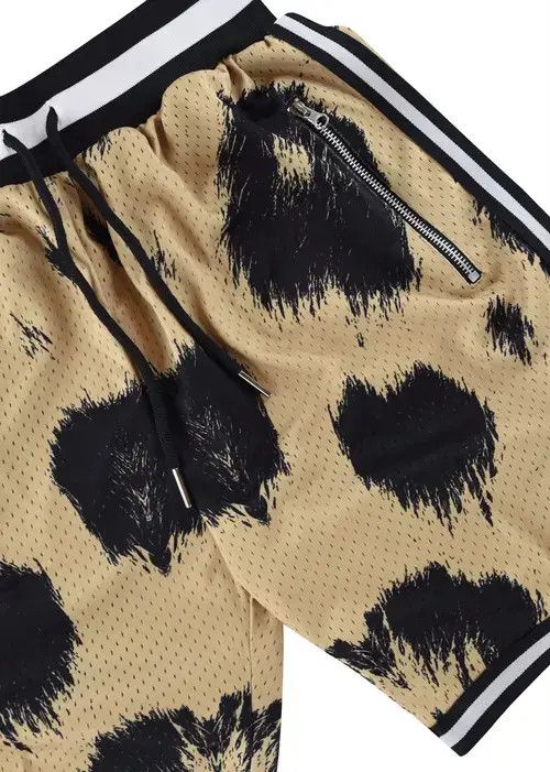 Vintage Mesh Basketball Shorts Leopard Xxl Size US 36 / EU 52 - 3 Thumbnail