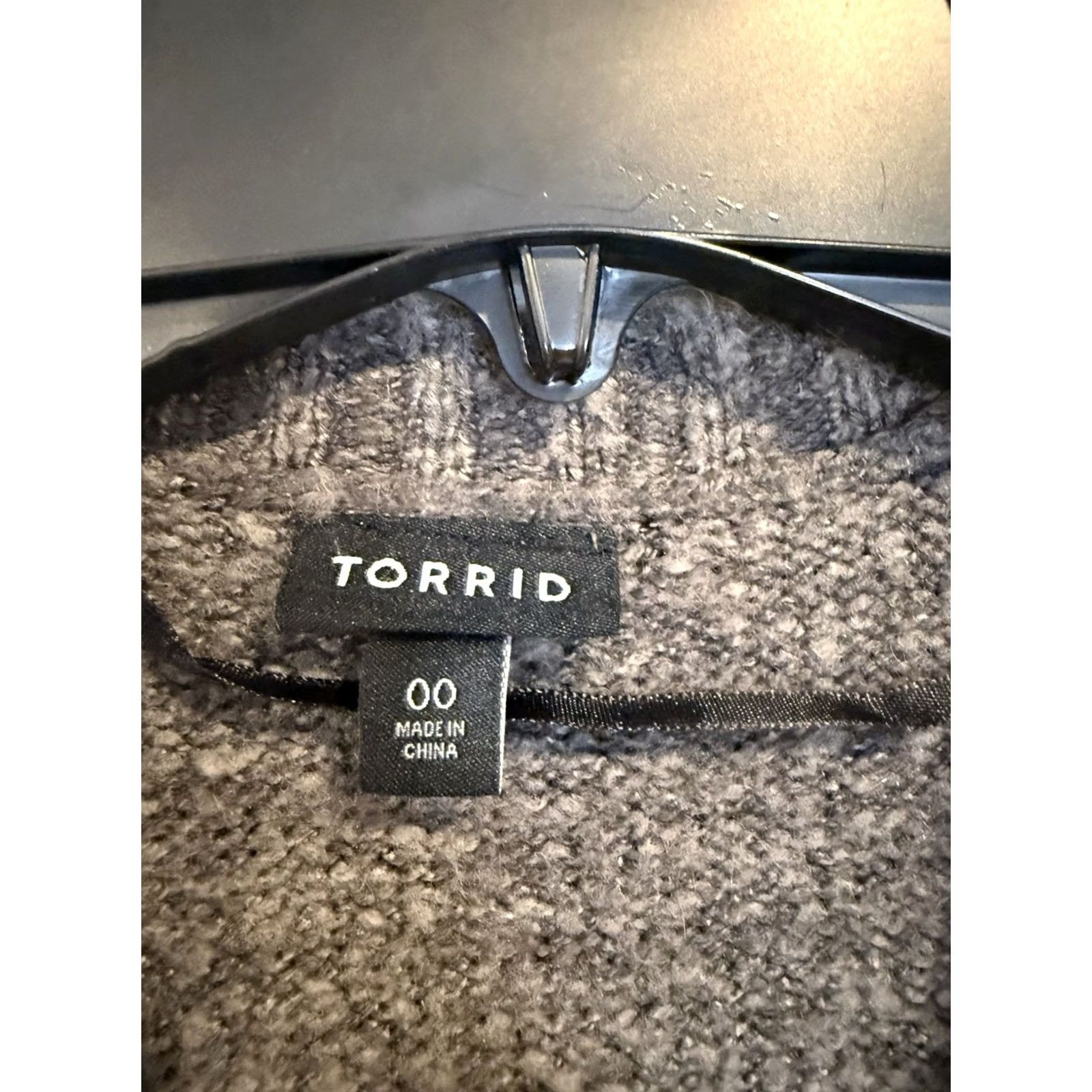 Torrid Torrid Cardigan Women Skull Rose Open Front Gray L Large Sweater Size L / US 10 / IT 46 - 4 Thumbnail