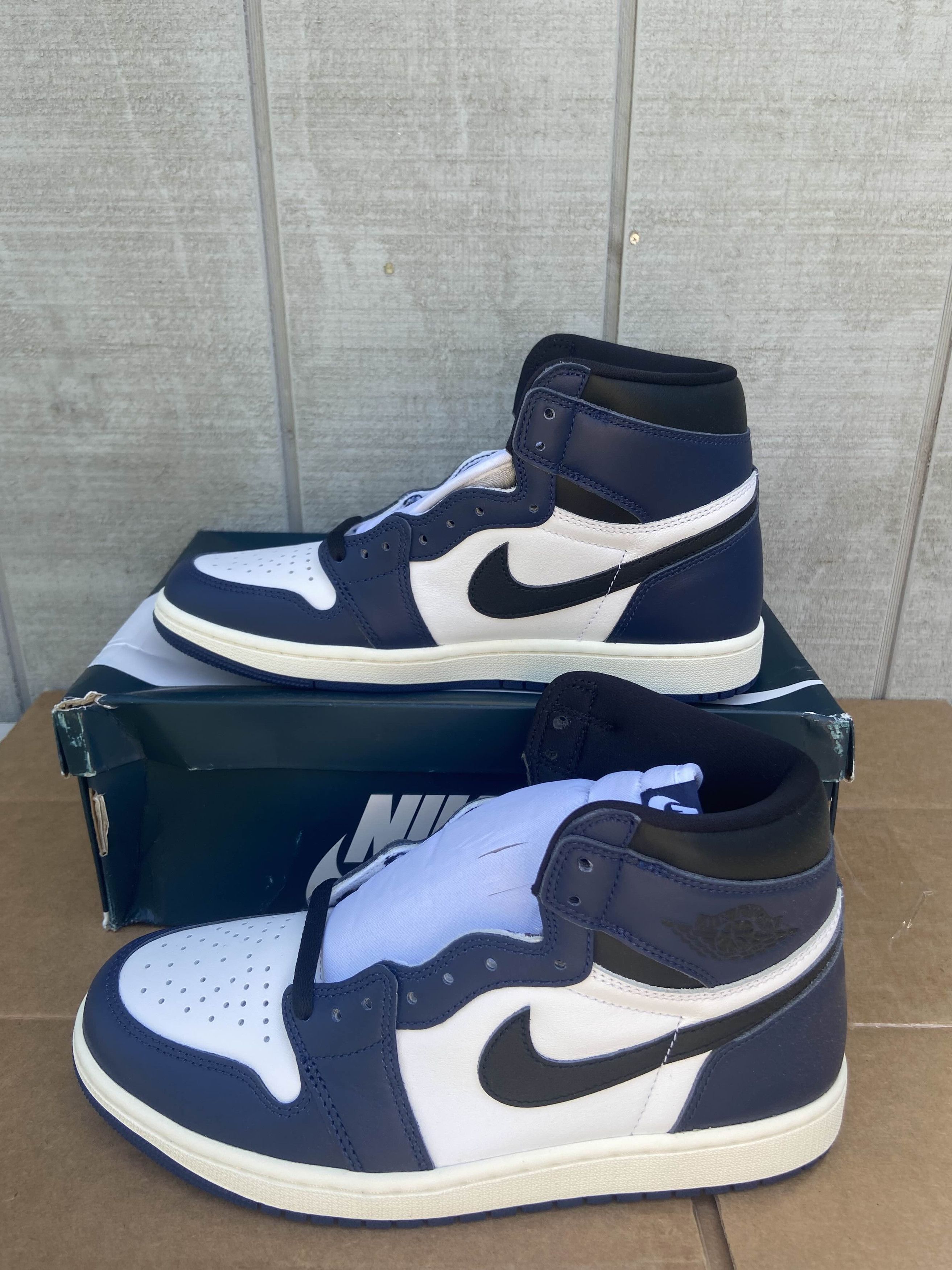 Nike Air Jordan 1 Retro OG High Midnight Navy Unreleased Sz 9.5 Size US 9.5 / EU 42-43 - 2 Thumbnail