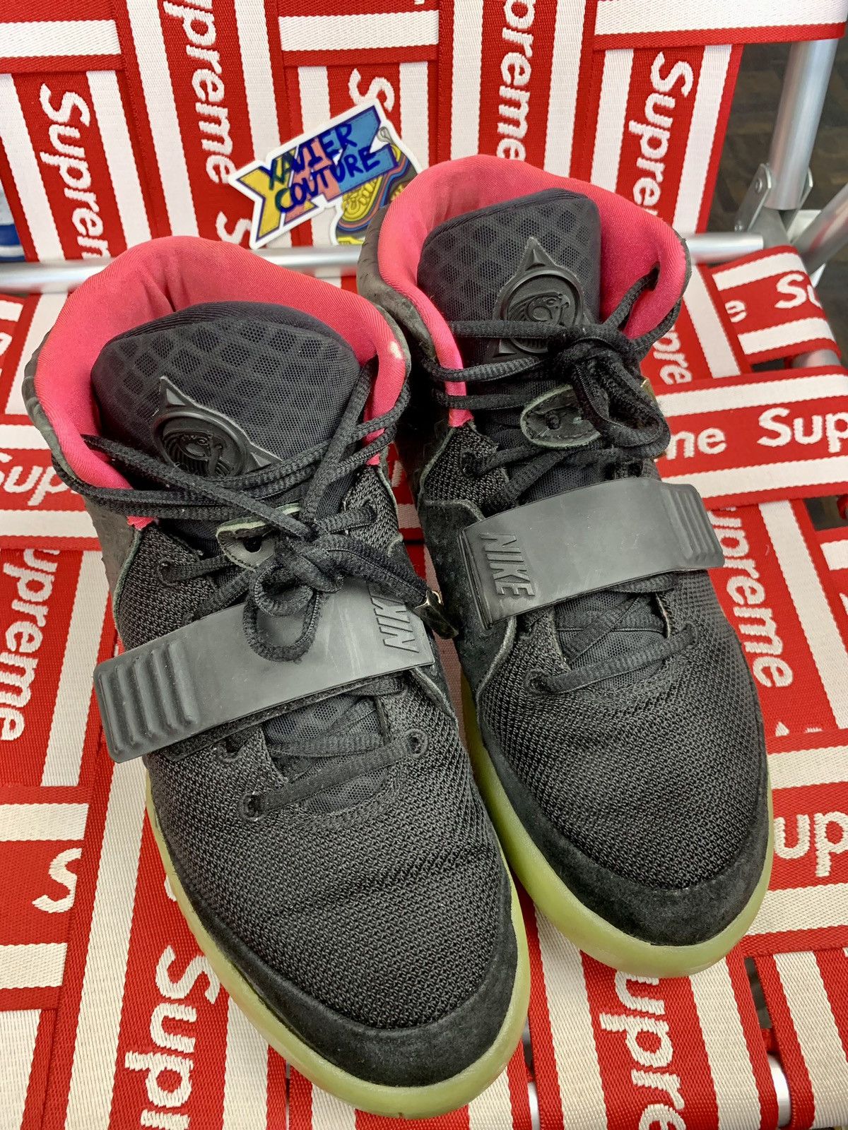 Nike × Yeezy Nike x Yeezy 2 Solar Red Size 10 Used Only Shoes Size US 10 / EU 43 - 9 Thumbnail