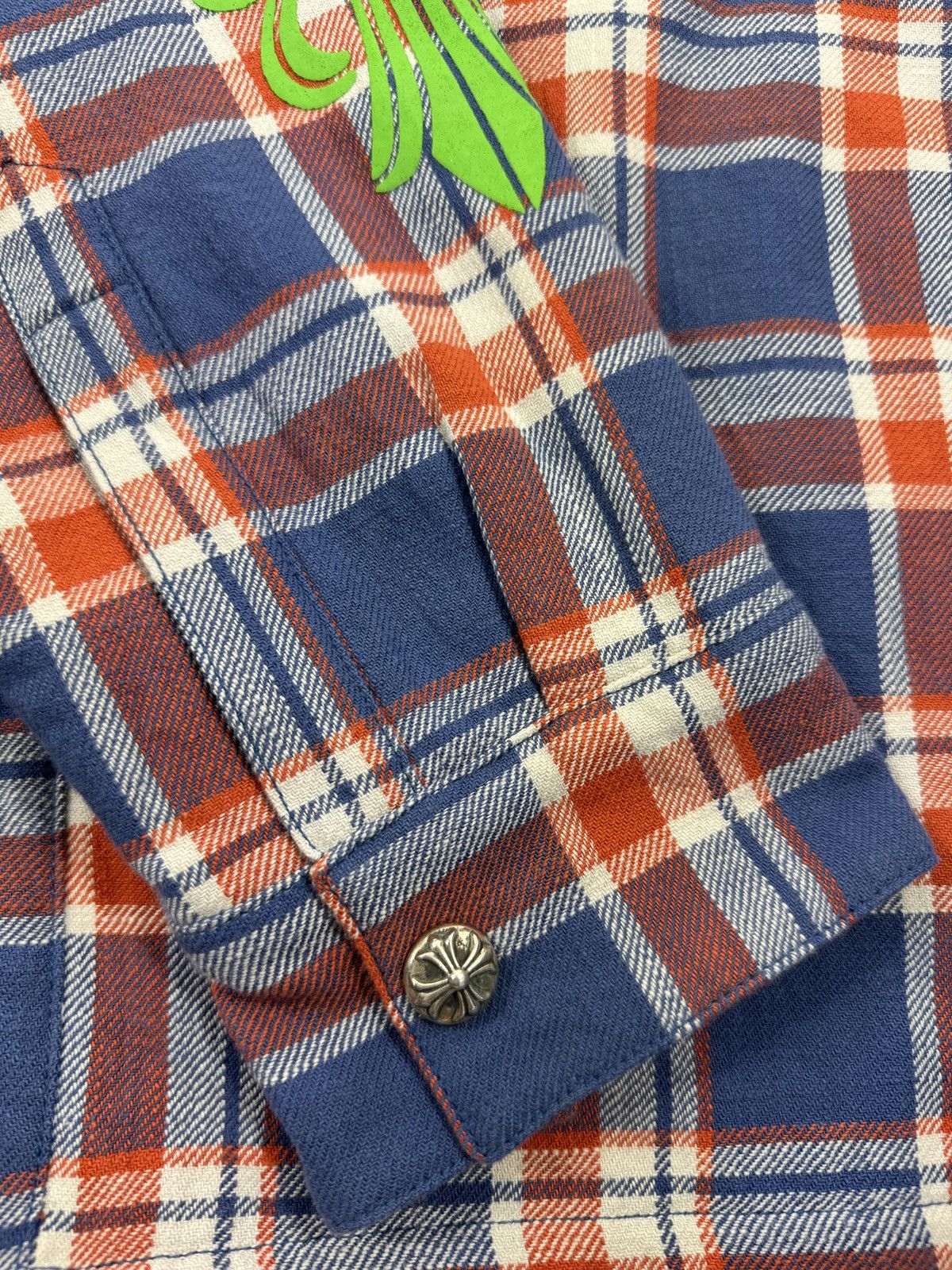 Chrome Hearts CHECKED OVERSHIRT WITH SILVER BUTTONS Size US XL / EU 56 / 4 - 6 Thumbnail