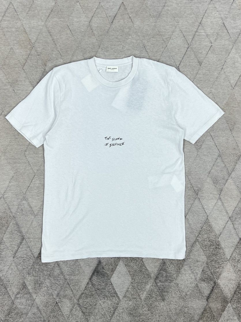 Saint Laurent Paris Saint Laurent The Sound of Silence T-Shirt Size XS Size US XS / EU 42 / 0 - 1 Thumbnail