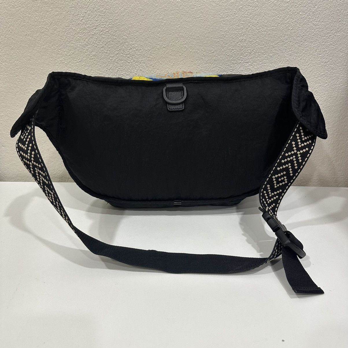 Gucci GUCCI BLACK NYLON TERRY CLOTH 80s LOGO PATCH WAIST BAG 29 Size ONE SIZE - 8 Thumbnail