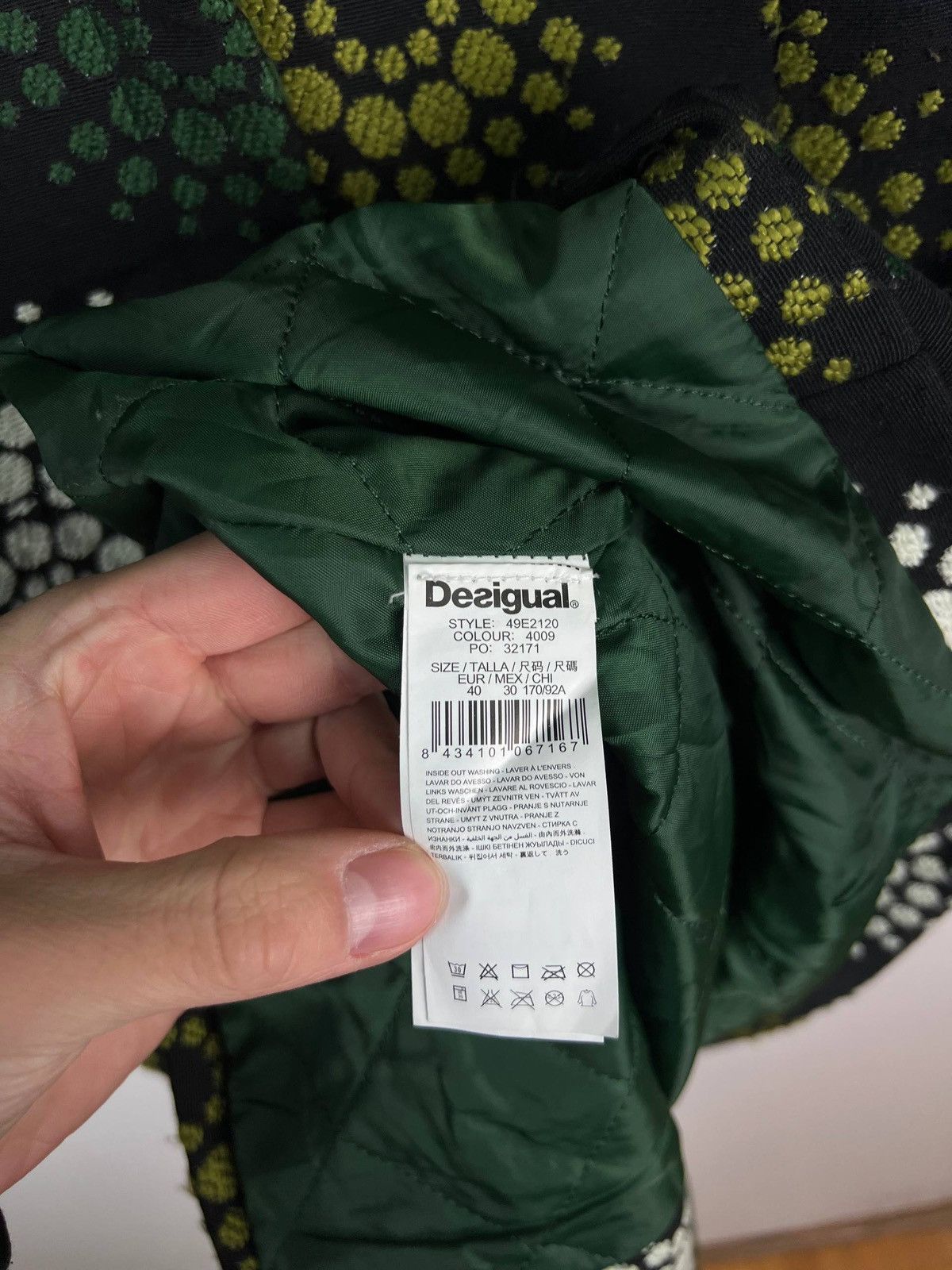 Desigual Ladies Desigual Multicolored Long Hooded Parka Jacket Size M Size M / US 6-8 / IT 42-44 - 4 Thumbnail