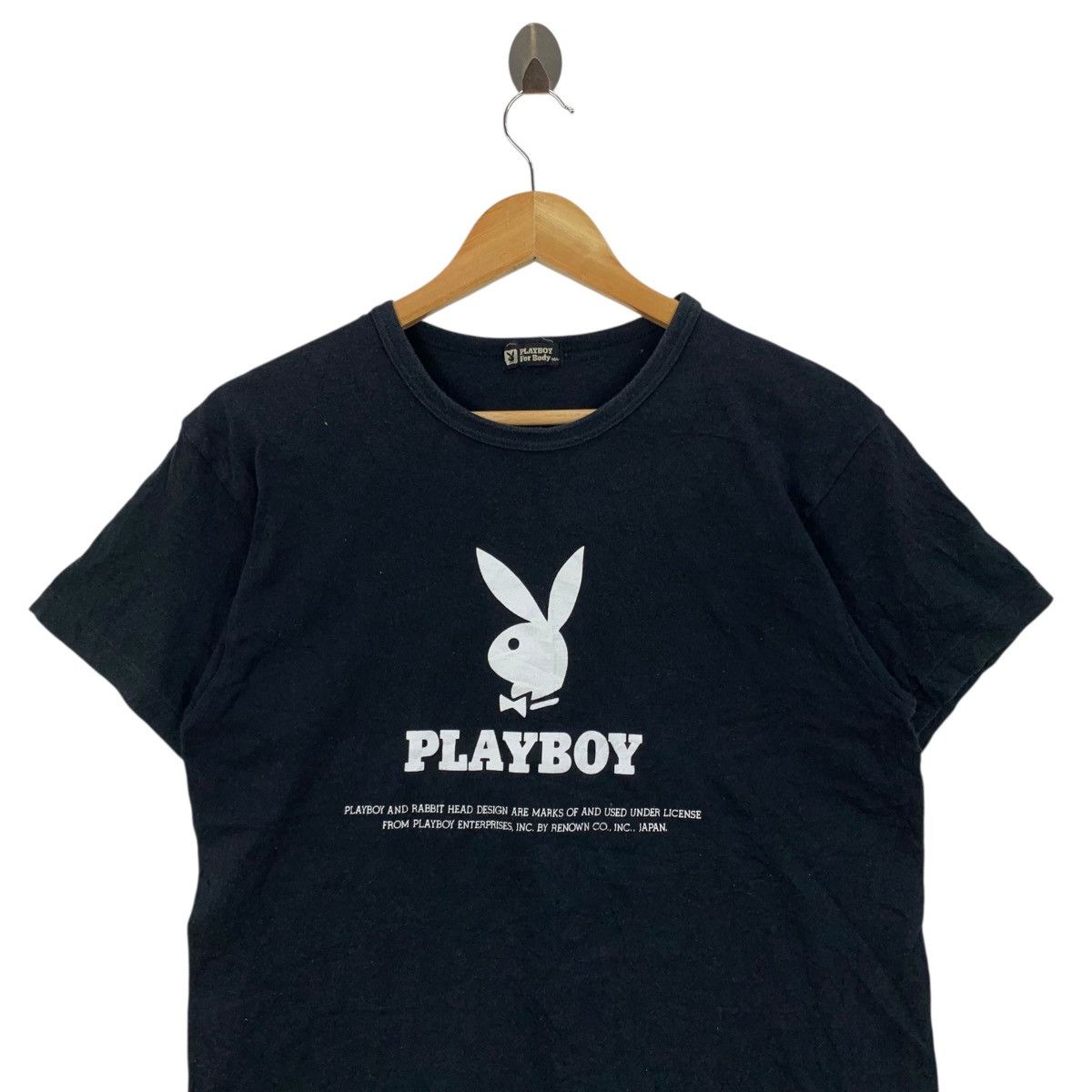 Playboy Vintage 90s PLAYBOY FOR BODY Bunny Logo JapaneseBrand Tshirt Size US S / EU 44-46 / 1 - 2 Thumbnail