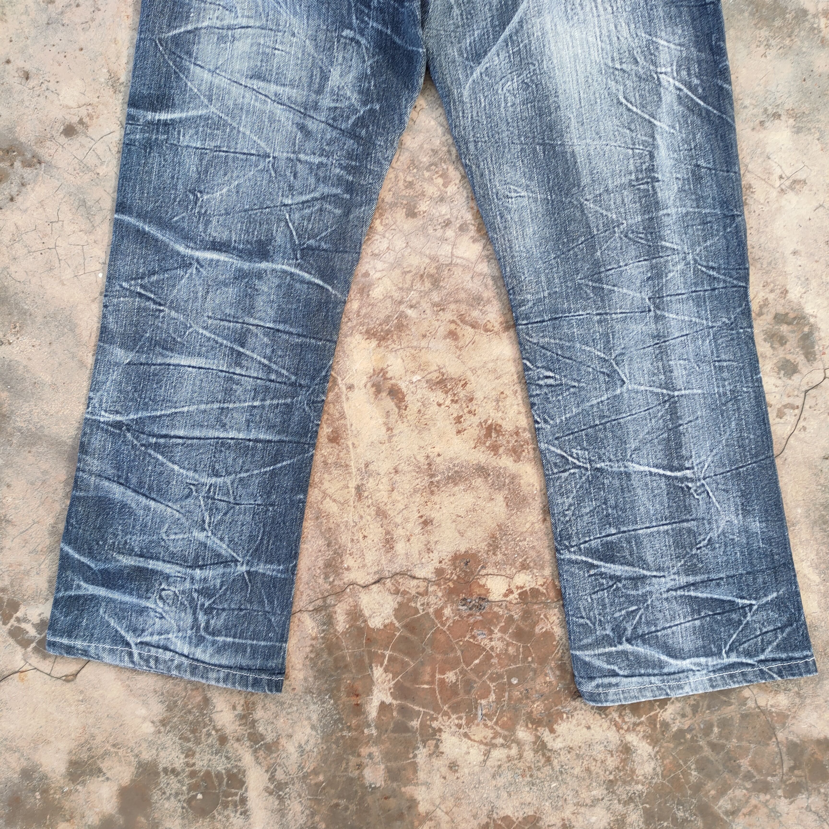 Japanese Brand × Jean × Vintage VINTAGE JACK SERIKA SKULL FADED STORM JEAN DENIM PANTS Size US 35 - 11 Thumbnail