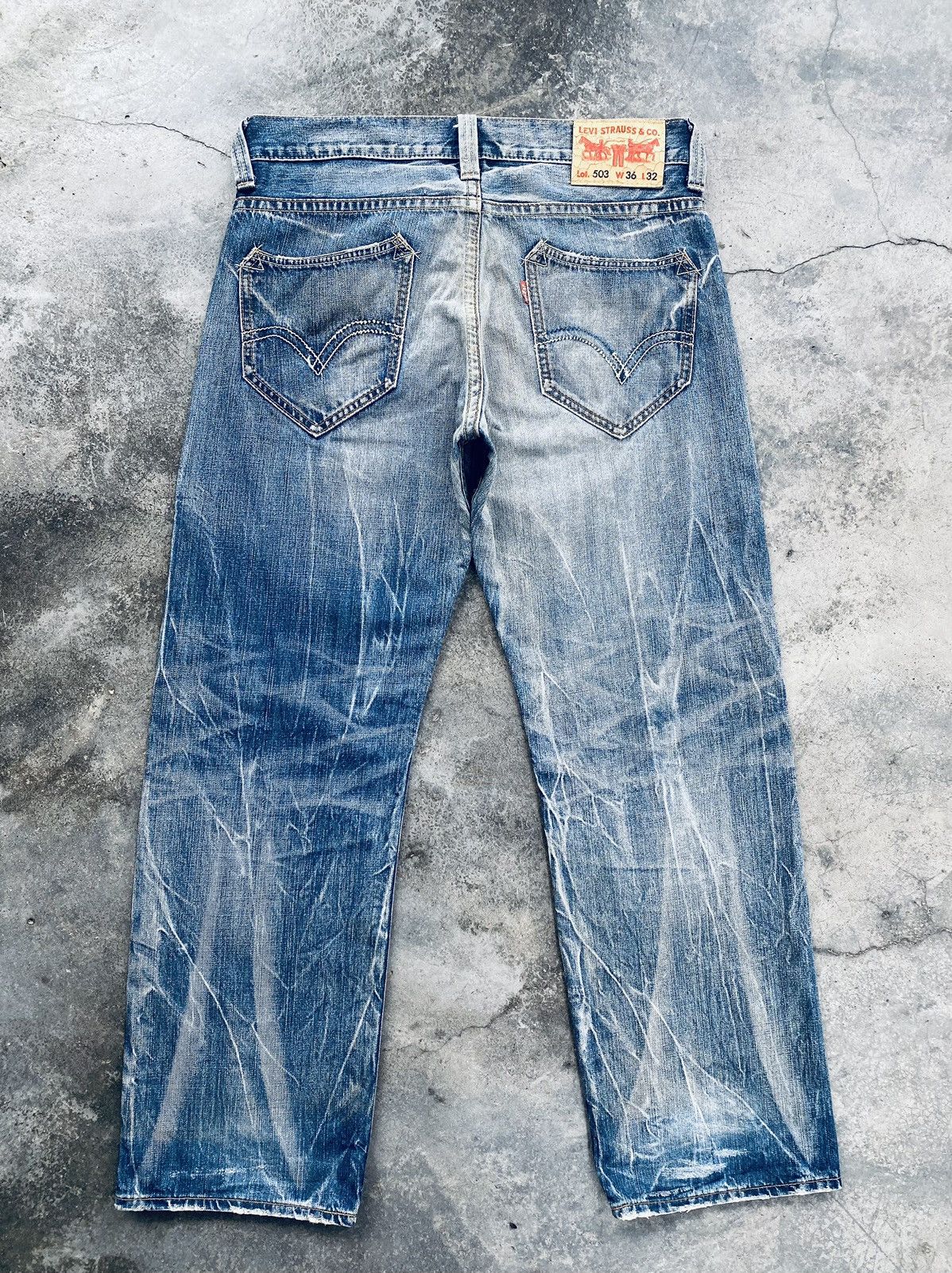 Levi's Vintage Clothing Vintage Rare Levis Flared Distressed Denim Pants Size US 36 / EU 52 - 2 Thumbnail