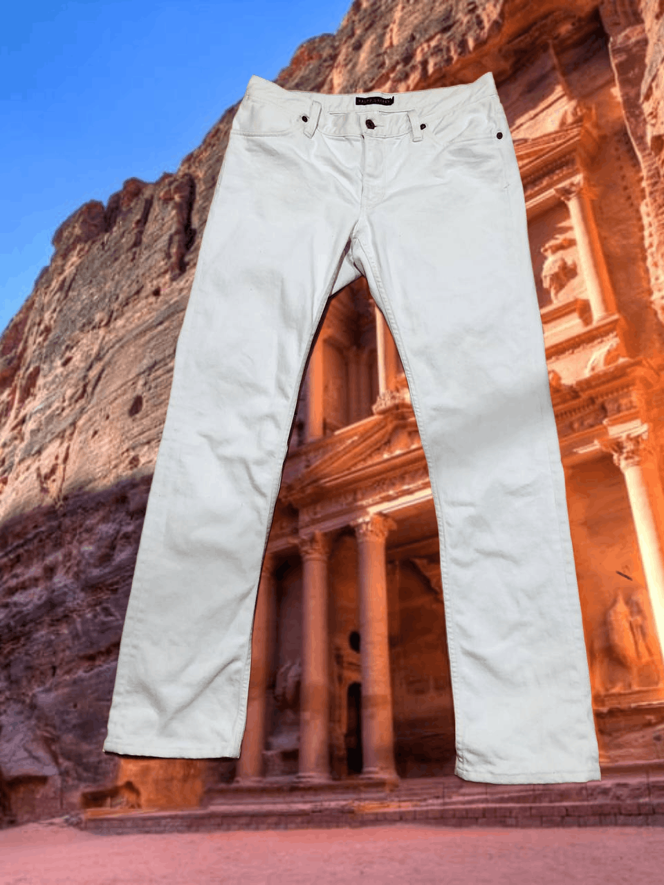 Ralph Lauren Vintage white jeans Ralph Lauren Y2K streetwear Size US 30 / EU 46 - 1 Thumbnail