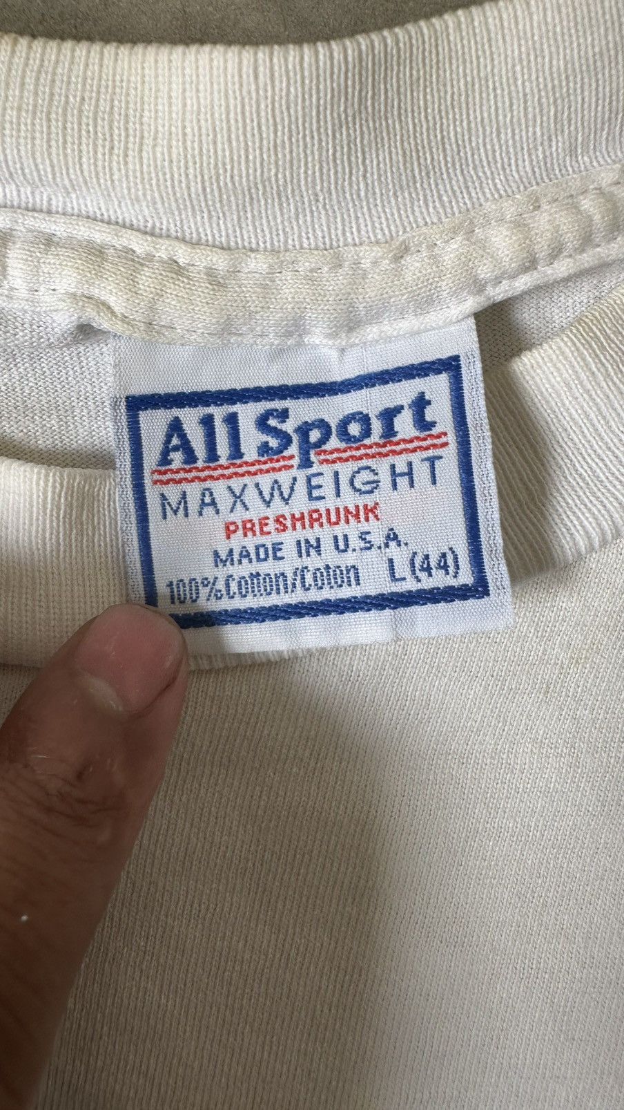 All Sport VINTAGE REAL MEN WEAR PINK TEE Size US L / EU 52-54 / 3 - 5 Thumbnail