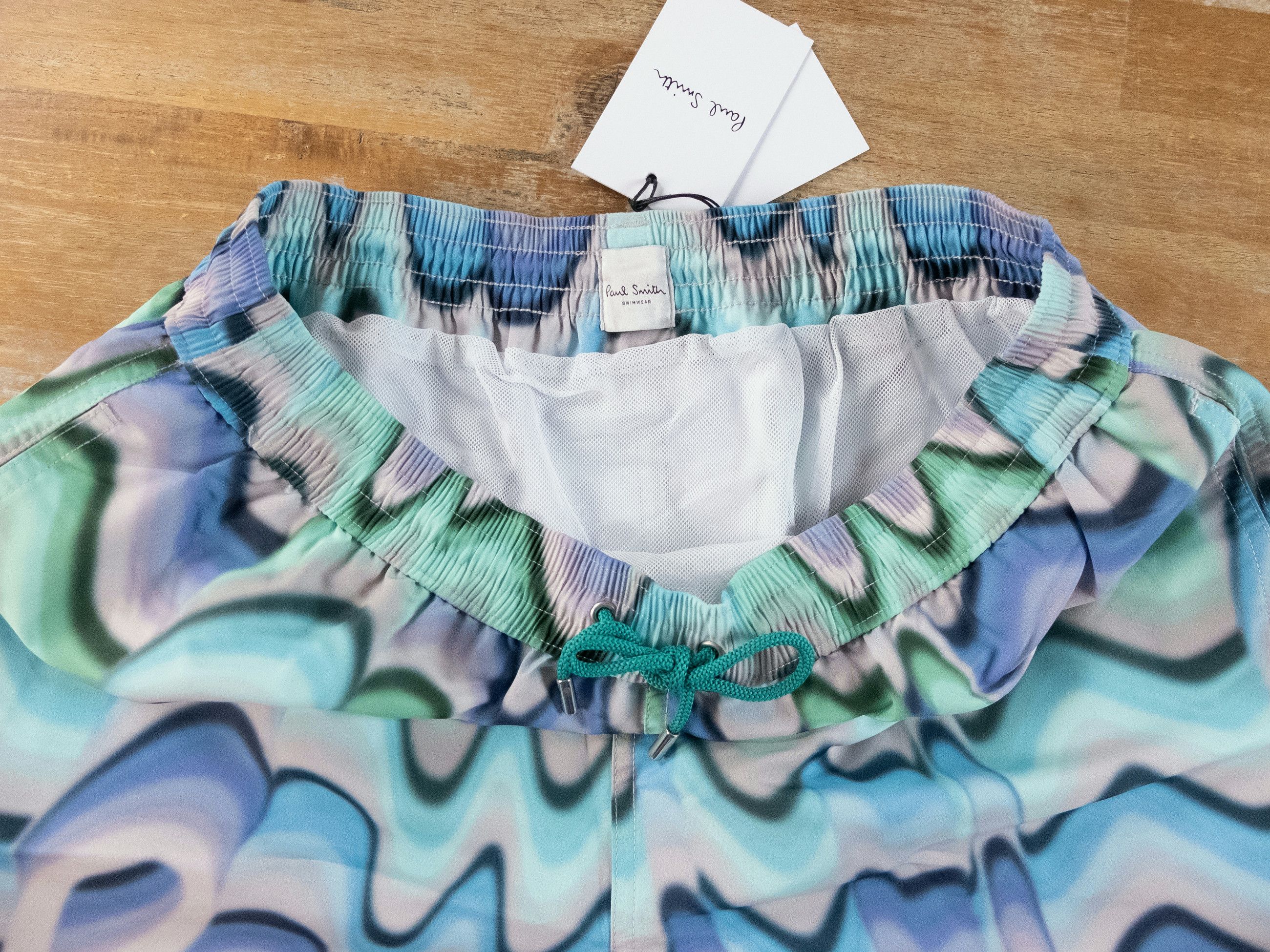 Paul Smith PAUL SMITH blue gradient logo print swim shorts Medium Size US 32 / EU 48 - 6 Thumbnail