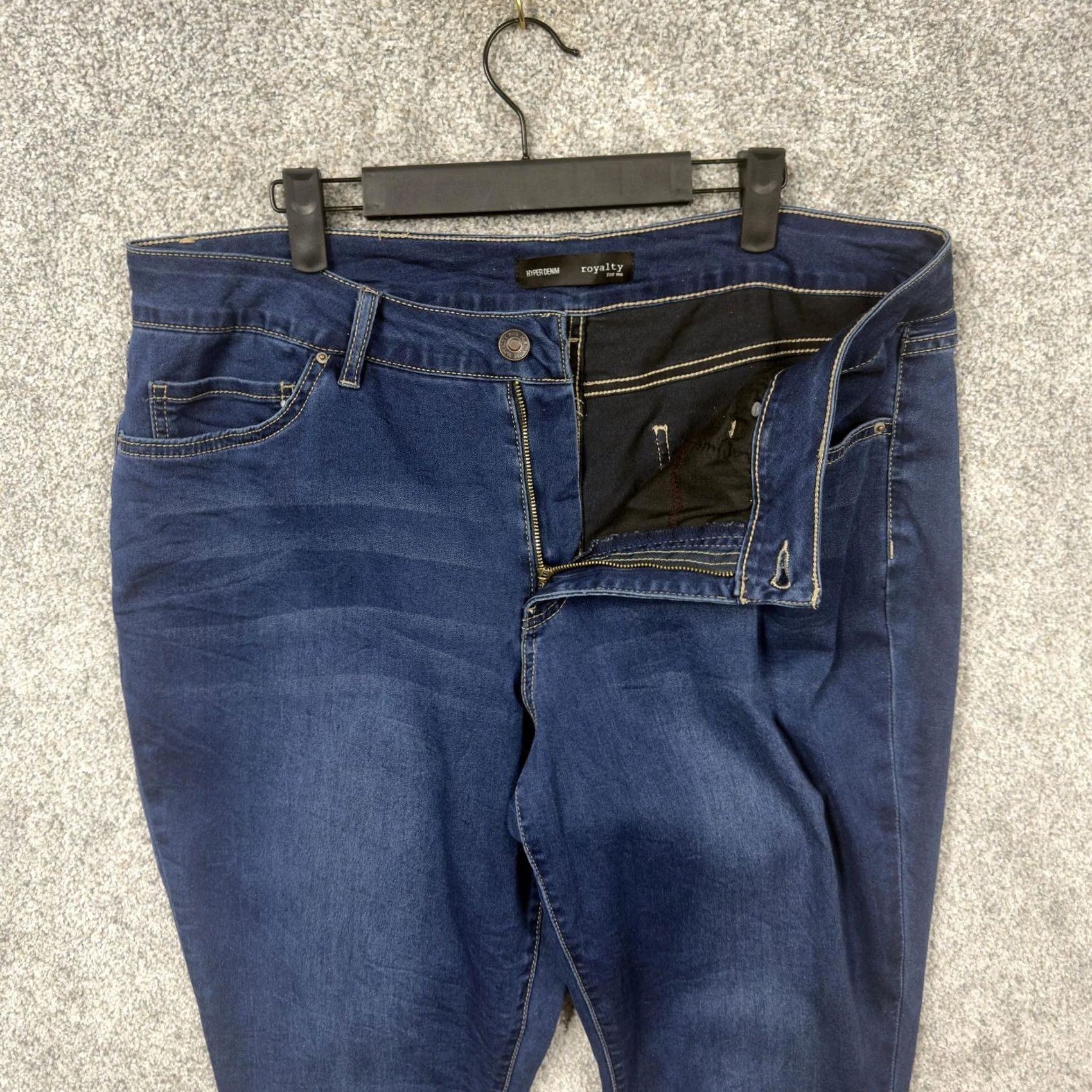 Vintage Royalty For Me Skinny Jeans Plus Size 2X Blue Stretch Denim Slim Fit Size 40" / US 18 - 6 Thumbnail