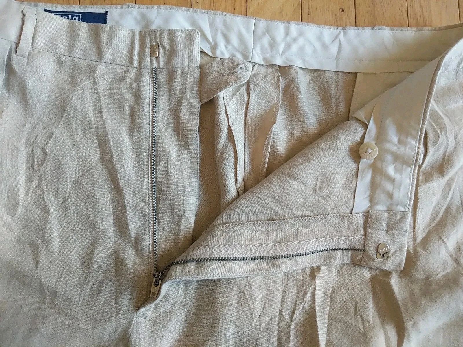 Polo Ralph Lauren Polo Ralph Lauren Pants 100% Linen Pleated Cuffed Size US 42 / EU 58 - 11 Thumbnail