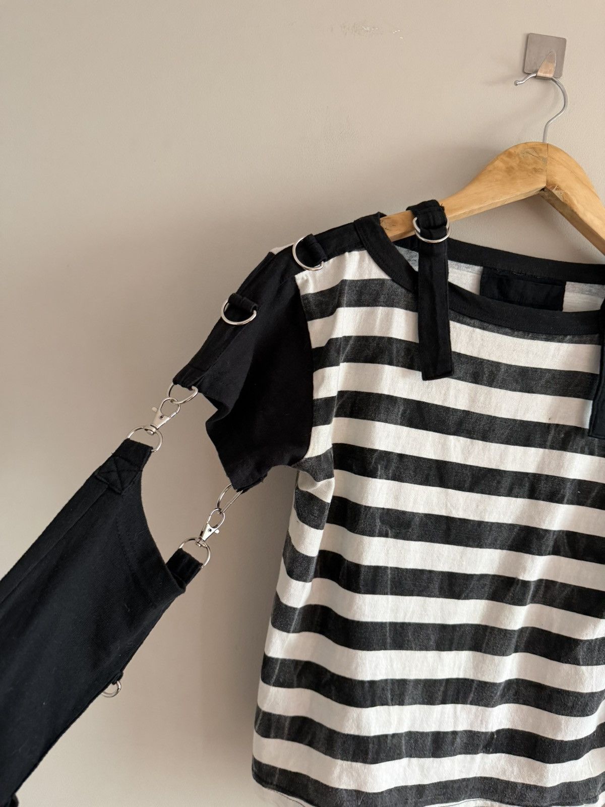 Vintage Layered Striped Harness T-Shirt Longsleeve Size M / US 6-8 / IT 42-44 - 6 Thumbnail