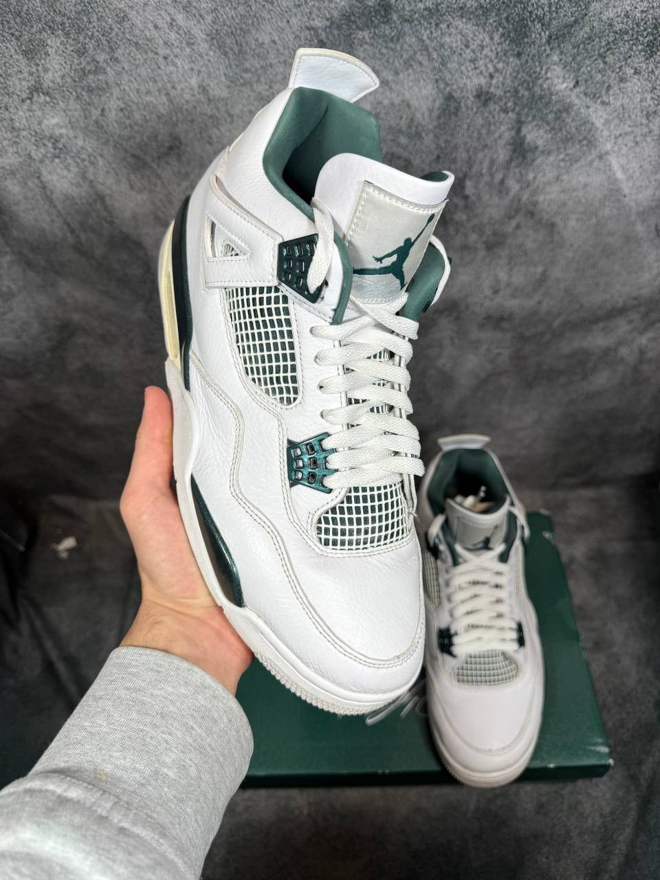 Jordan Brand Size 12 | Jordan 4 Oxidized Green With Box | Pre-Owned Size US 12 / EU 45 - 1 Thumbnail