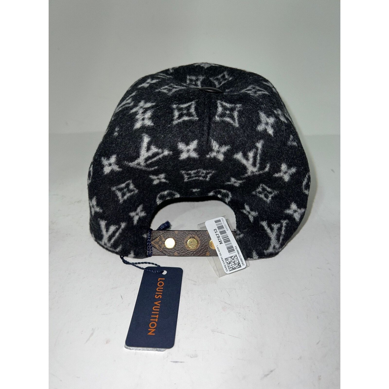 Louis Vuitton Louis Vuitton Wool Monogram LV Logo Sun Baseball Hat L Size ONE SIZE - 7 Thumbnail