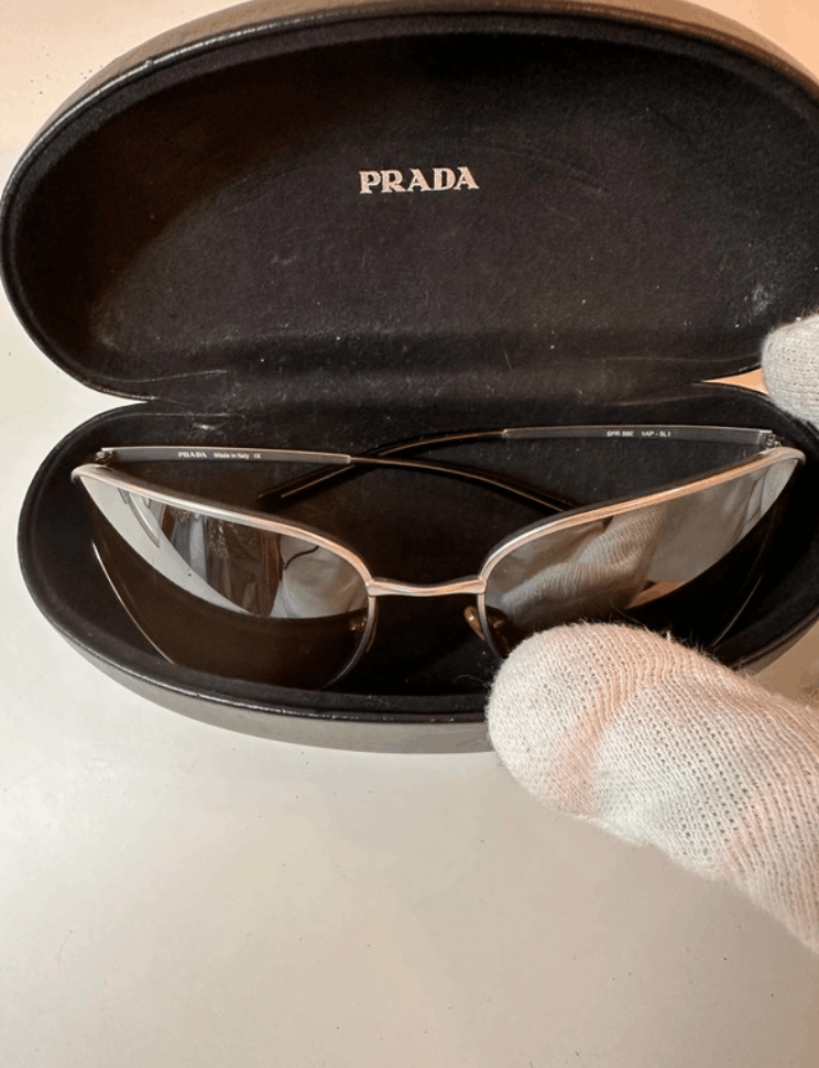 Prada PRADA Sunglasses Flame 2004 Star Mask Fire Chrome Silver Size ONE SIZE - 5 Thumbnail