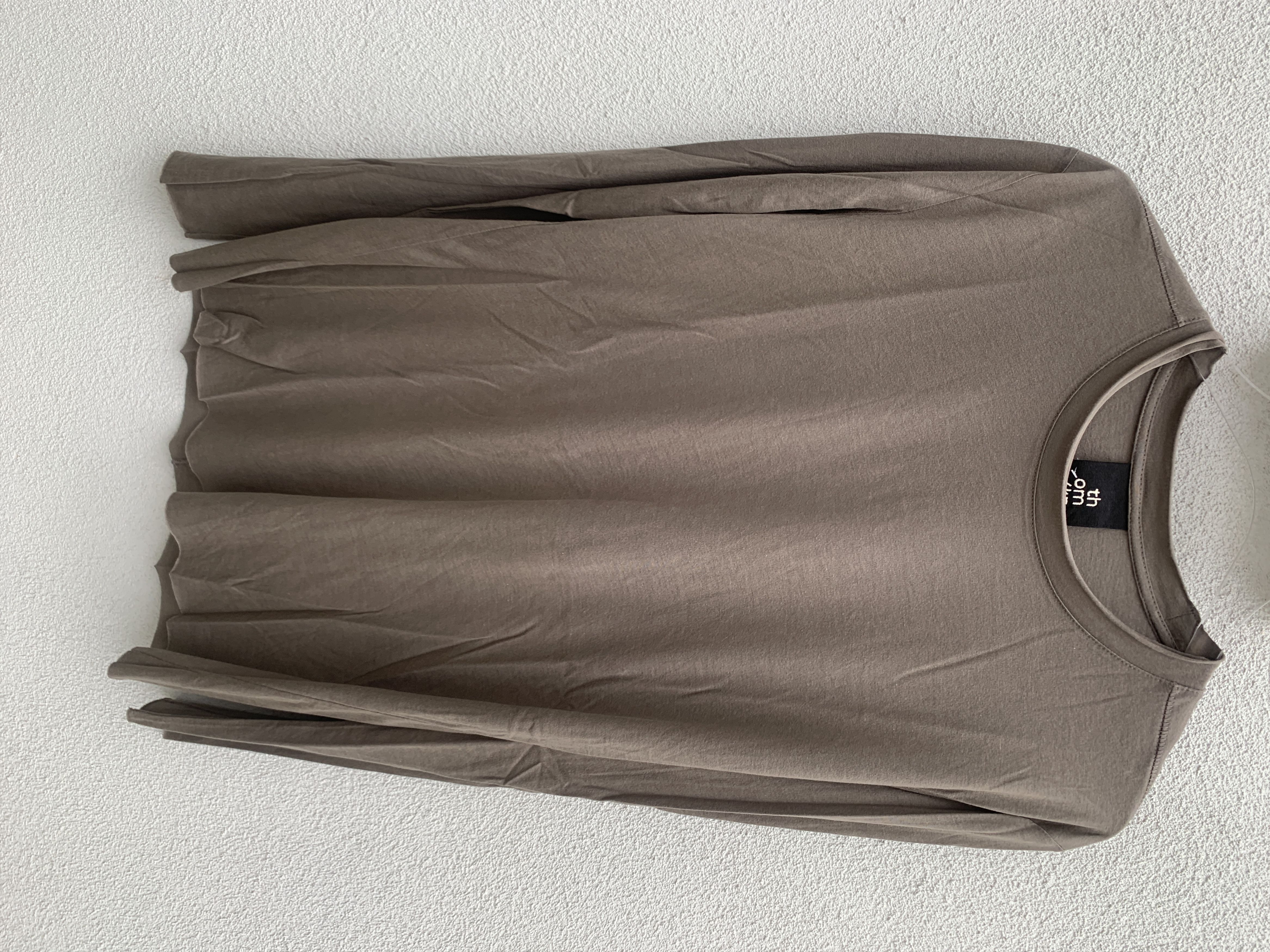image of Thom Krom Unisex Long Sleeve T-Shirt Ecru Beige, Men's (Size Medium)