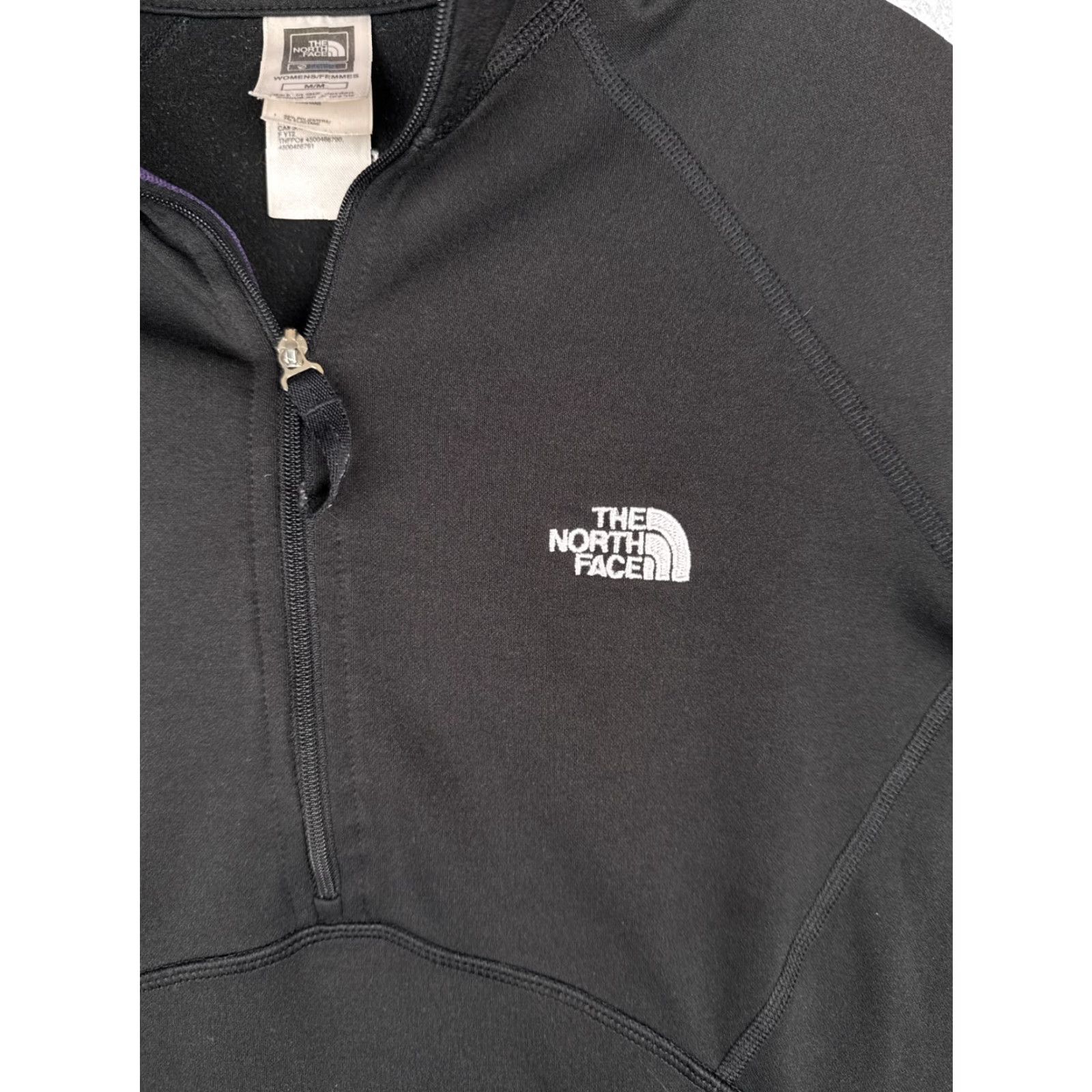 The North Face The North Face Sweatshirt Woman Medium Black Polyester 1/4 Zip Long Sleeve Logo Pullover 34 in Mens Womens Boys Girls Size M / US 6-8 / IT 42-44 - 7 Thumbnail