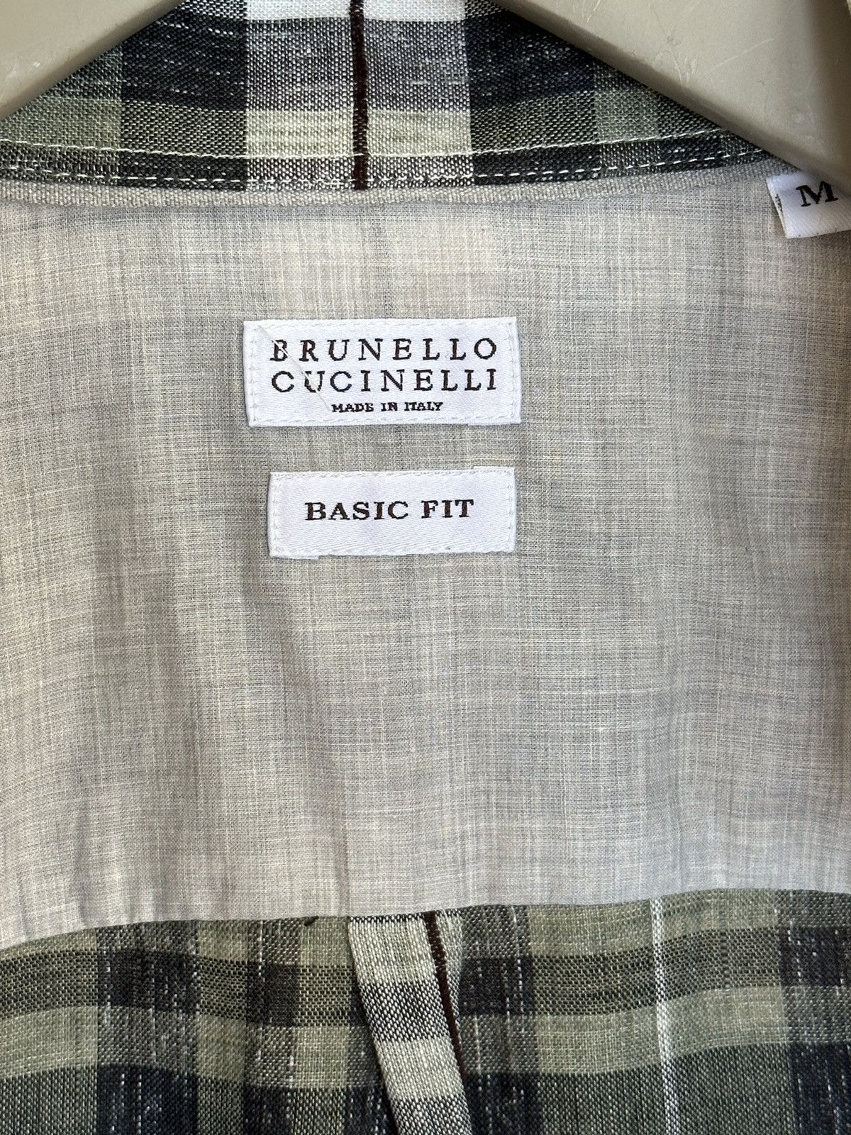 Brunello Cucinelli Brunello Cucinelli Checkered Button up Size US M / EU 48-50 / 2 - 3 Thumbnail