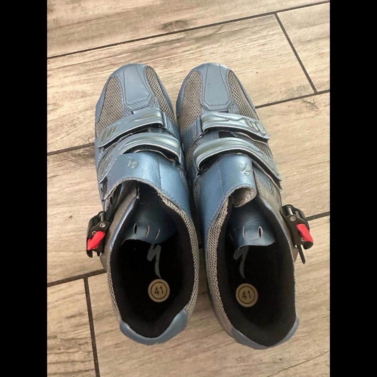 Designer Specialized Bg Blue Leather Cycling Size US 9.5 / EU 42-43 - 4 Thumbnail
