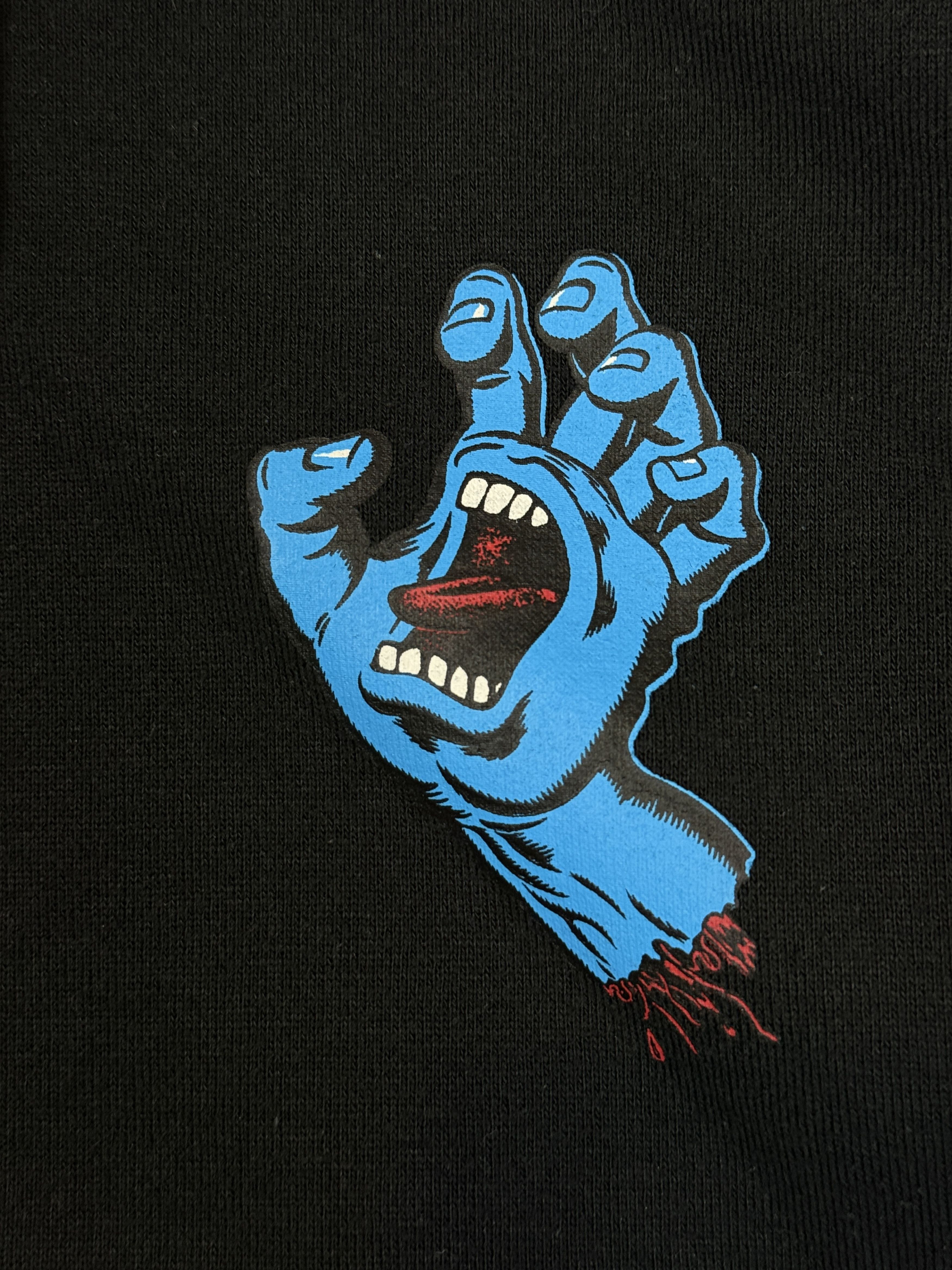Santa Cruz Skateboards Santa Cruz Screaming Hand Fingers Logo Spellout Hoodie Black Size US S / EU 44-46 / 1 - 2 Thumbnail