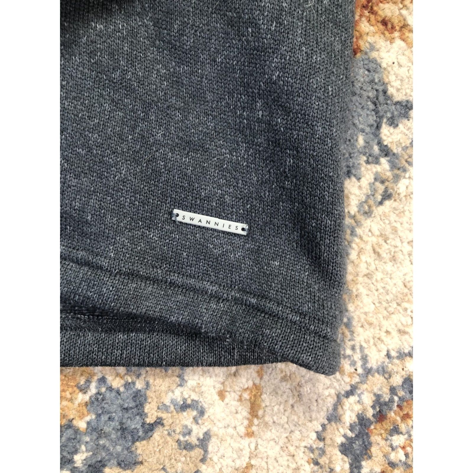 Vintage Swannies Sweater Mens L Gray Snap Mock Neck Thermal Knit Pullover Golf Size US L / EU 52-54 / 3 - 6 Thumbnail
