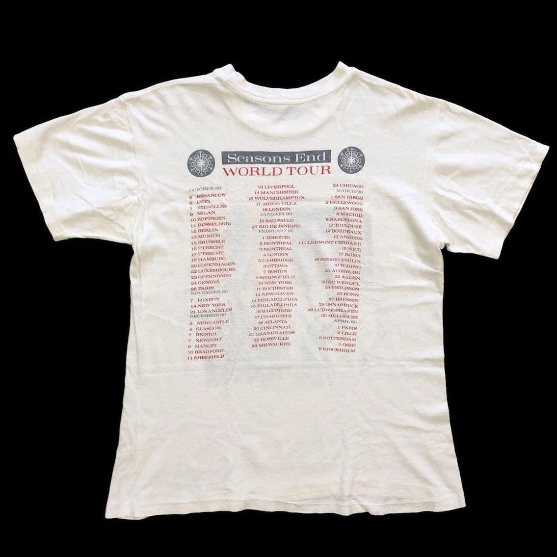 Band Tees × Vintage Vintage 80’s Marillion Seasons End world tour shirt Size US L / EU 52-54 / 3 - 2 Thumbnail