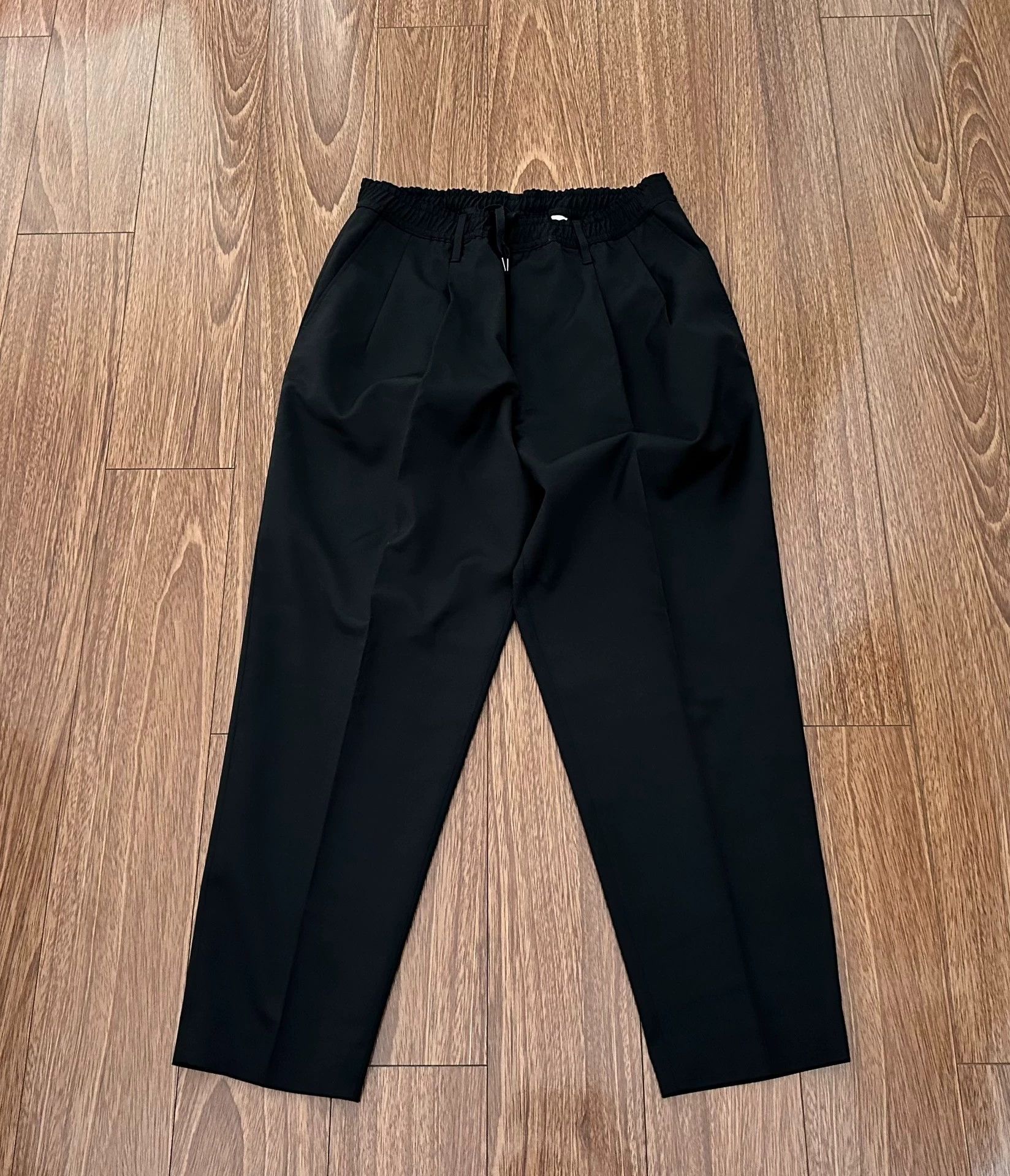 N.Hoolywood N.HOOLYWOOD Tapered Pants Wool Japan Black 9 38 Near New Size US 38 / EU 54 - 1 Thumbnail