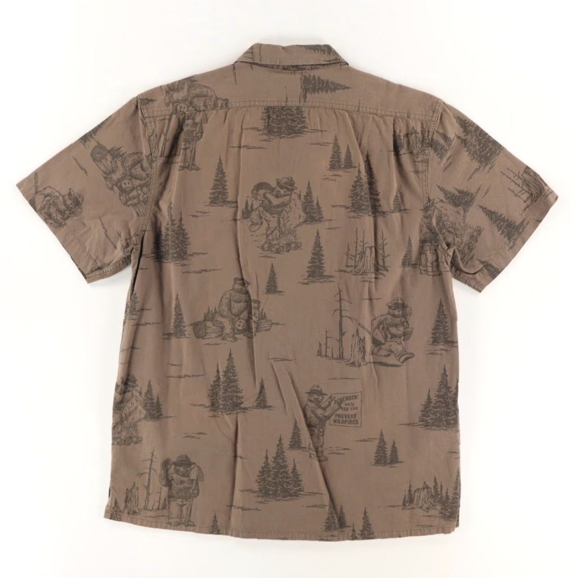 Filson Filson Smokey Bear Camp Cotton All Over Print Button Up Shirt Olive Men's M Size US M / EU 48-50 / 2 - 3 Thumbnail