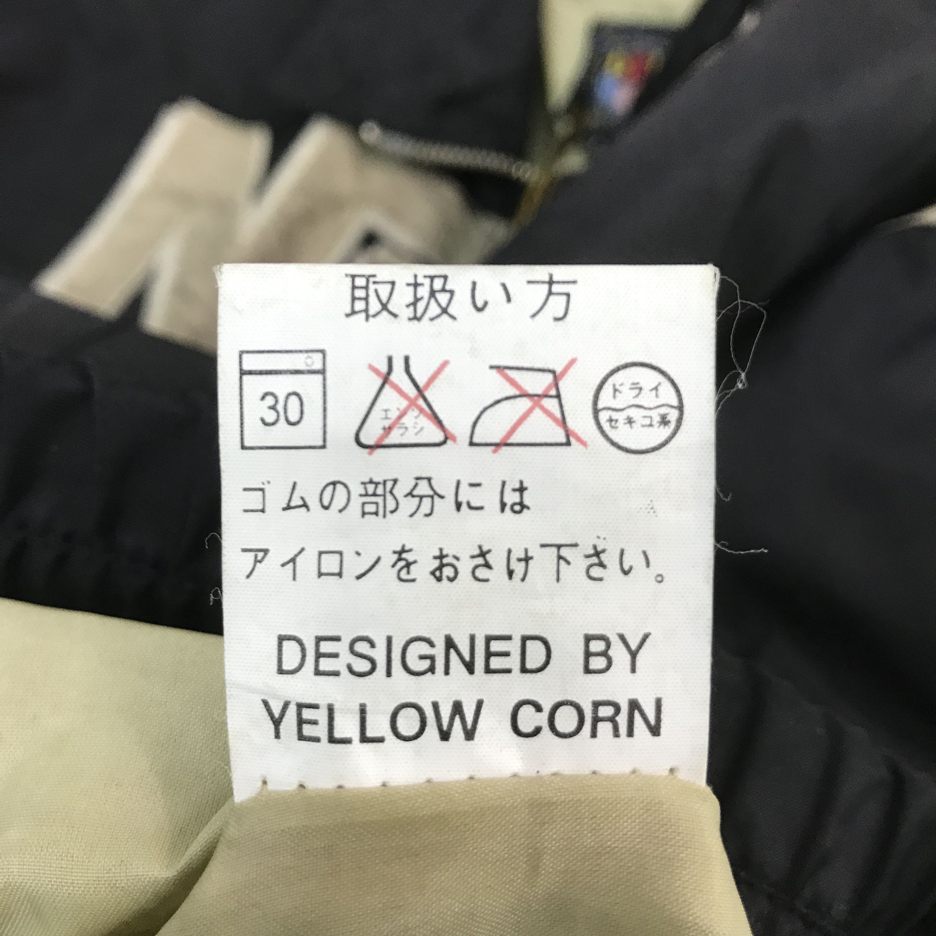 Japanese Brand × YELLOW CORN YELLOW CORN RACING BLACK BOMBER JACKET Size US M / EU 48-50 / 2 - 14 Thumbnail