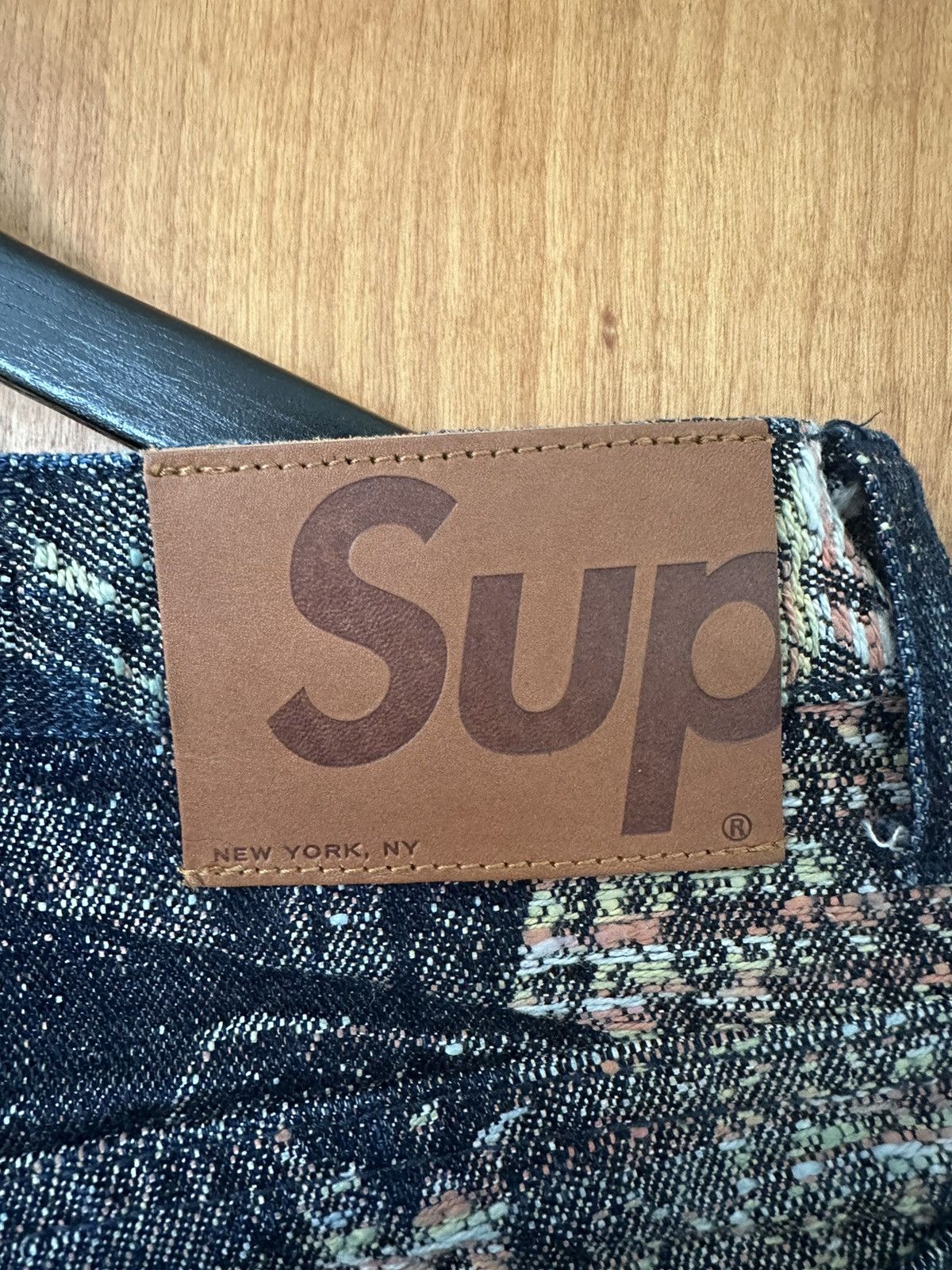 Supreme Supreme Archive Denim Jacquard Jeans | Grailed