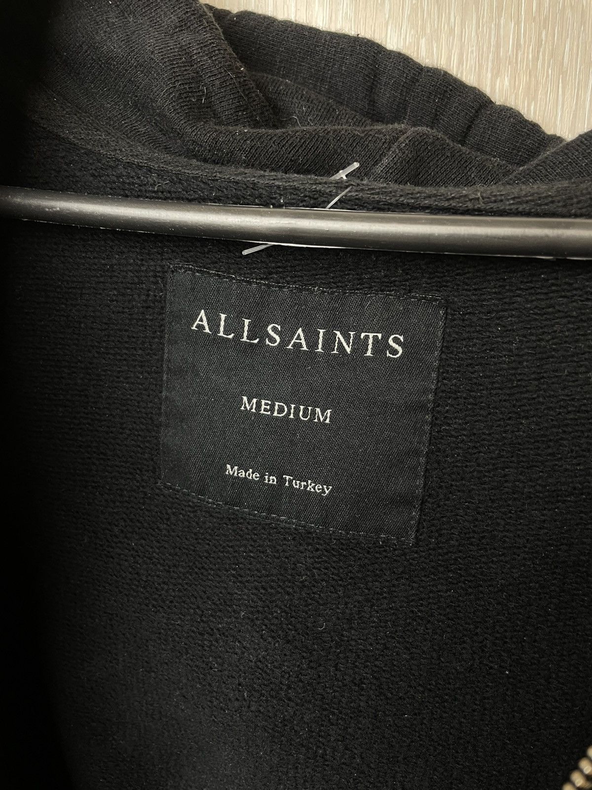 Allsaints AllSaints Black Zip Hoodie Medium Size US M / EU 48-50 / 2 - 9 Thumbnail