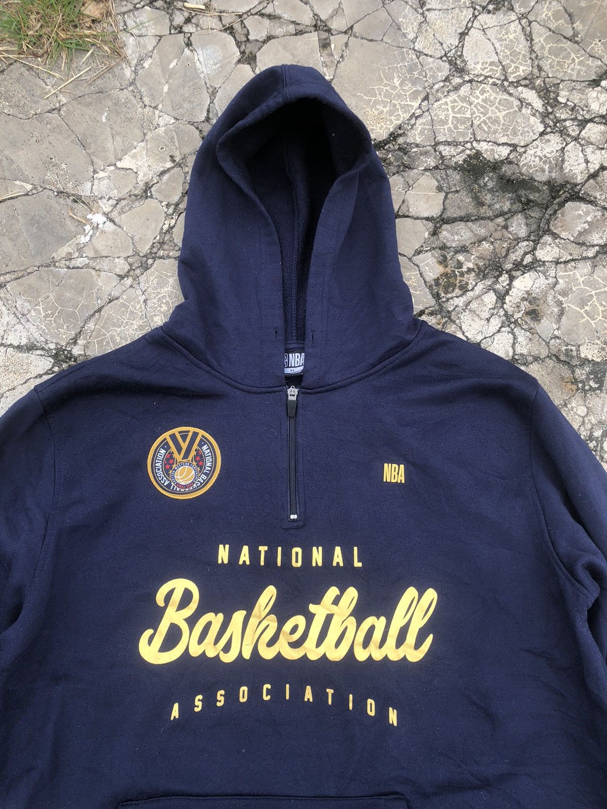 Vintage Vintage Y2K NBA Halfzipper Hoodie Sweatshirts Size US XL / EU 56 / 4 - 5 Thumbnail