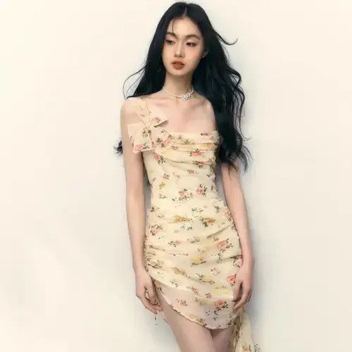 Japanese Brand × Vintage Vintage Bow Tie Floral Dress Size ONE SIZE - 3 Thumbnail
