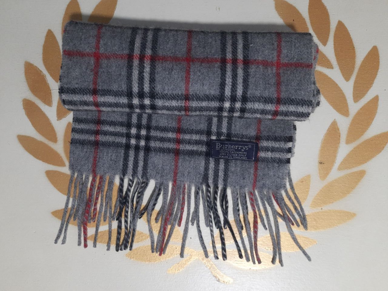Burberry Burberrys Checkered Scarf Vintage Size ONE SIZE - 4 Thumbnail
