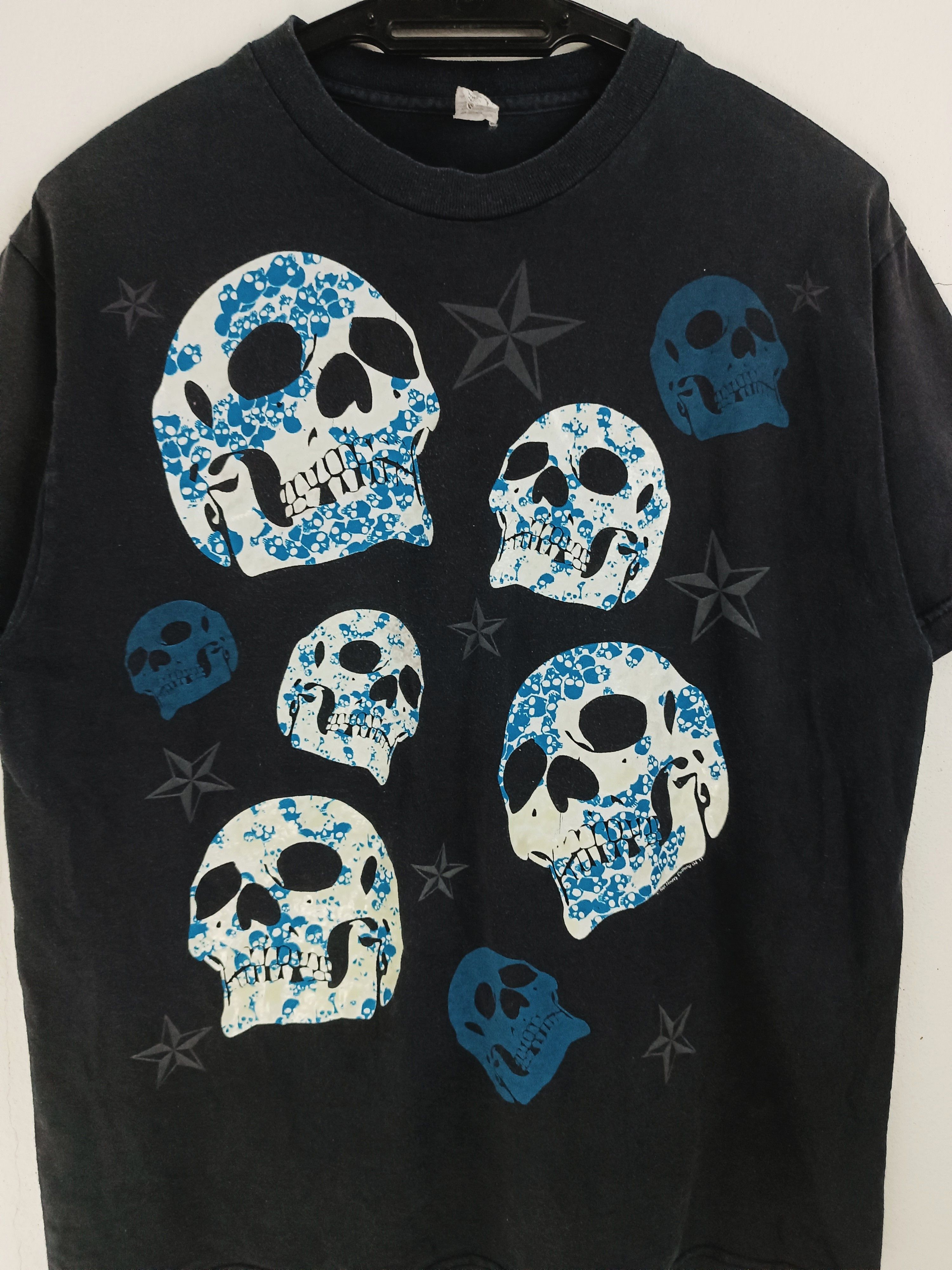 Vintage VINTAGE Y2K STAR SKULL FADED TEE HORROR PUNK GRUNGE METAL Size US M / EU 48-50 / 2 - 10 Thumbnail