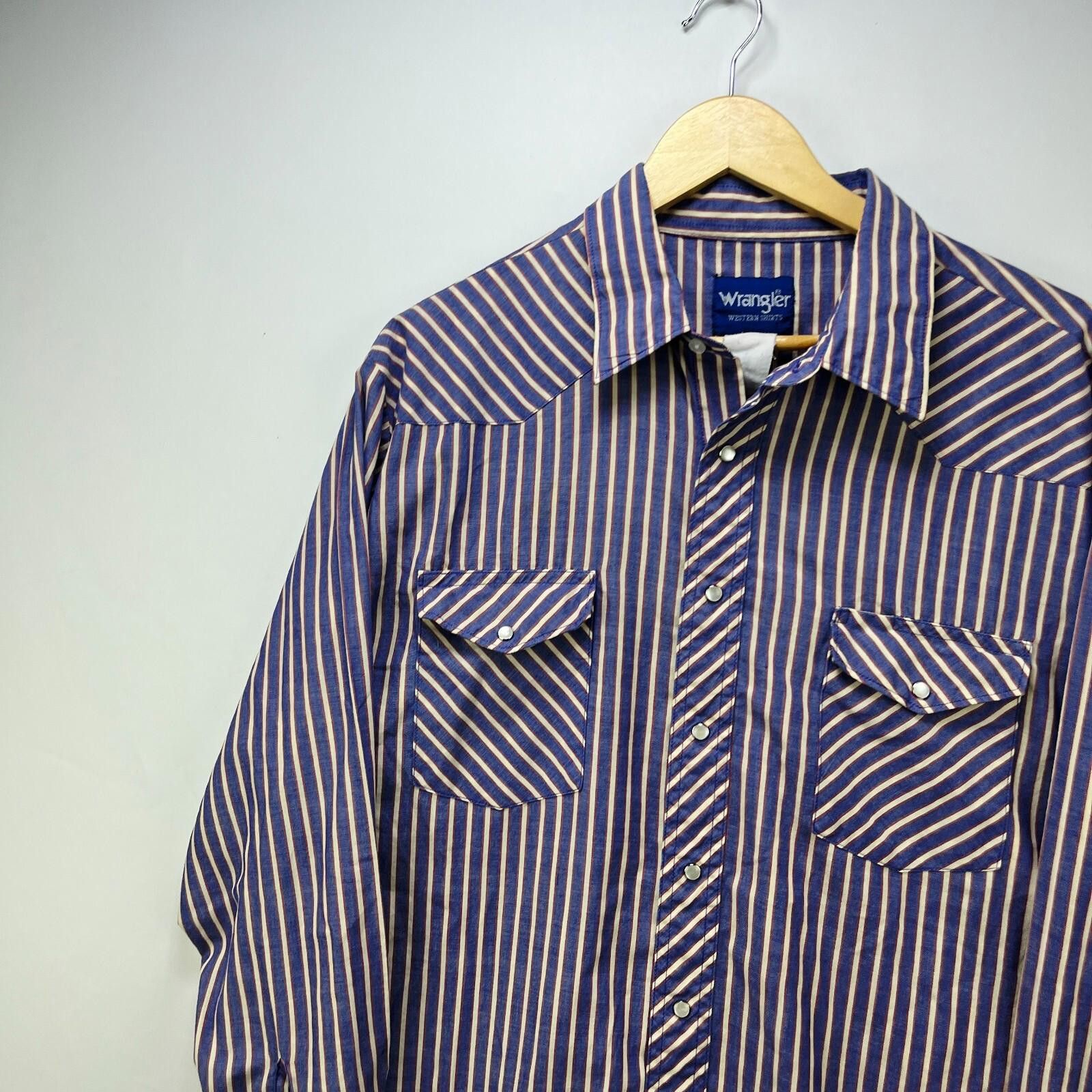 Wrangler Vintage 90s Western Wrangler Pearl Snap Shirt 2XL Size US XXL / EU 58 / 5 - 2 Thumbnail