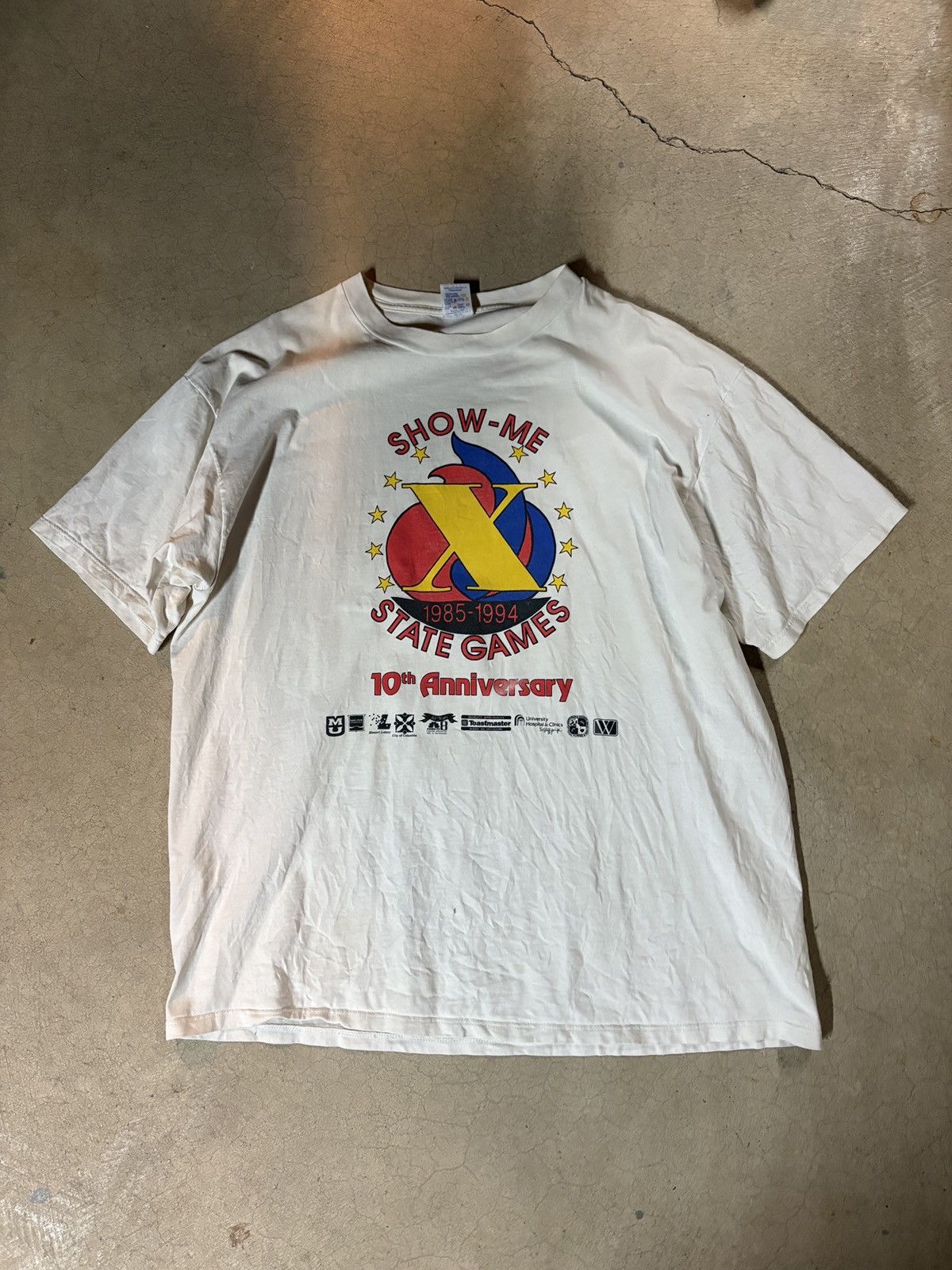 Jerzees VTG 90s Jerzees Made in USA State Games Graphic Tee T-shirt Size US XXL / EU 58 / 5 - 1 Thumbnail