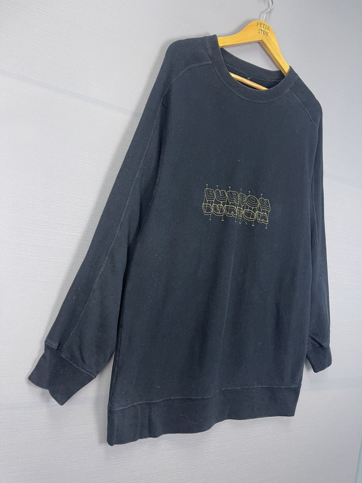 Burton × Vintage Burton Snowboard Logo Sweatshirt Size US L / EU 52-54 / 3 - 4 Thumbnail