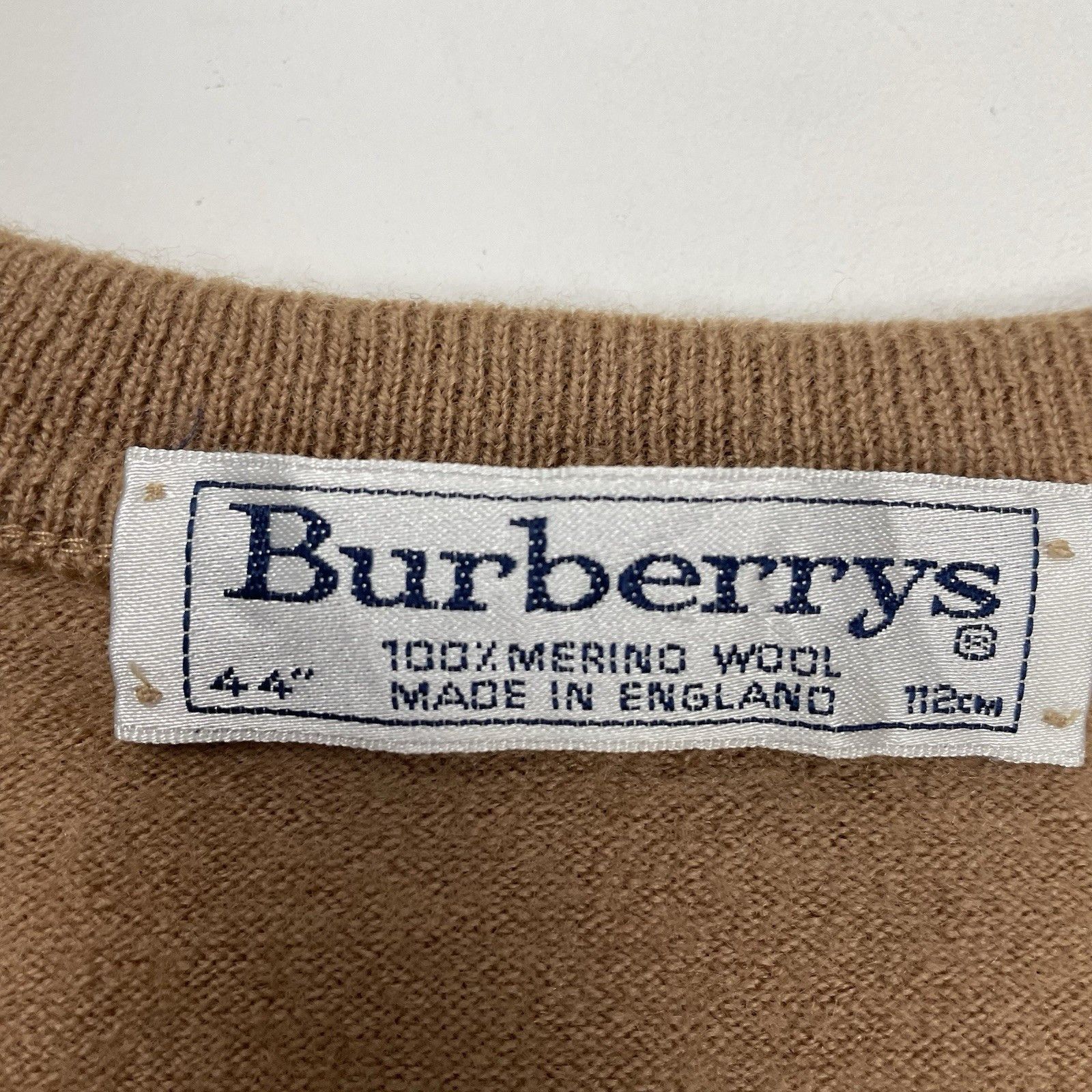 Burberry Vintage Burberry 90s Nova Check Knitted Vest Jumper Beige S Size US S / EU 44-46 / 1 - 3 Thumbnail