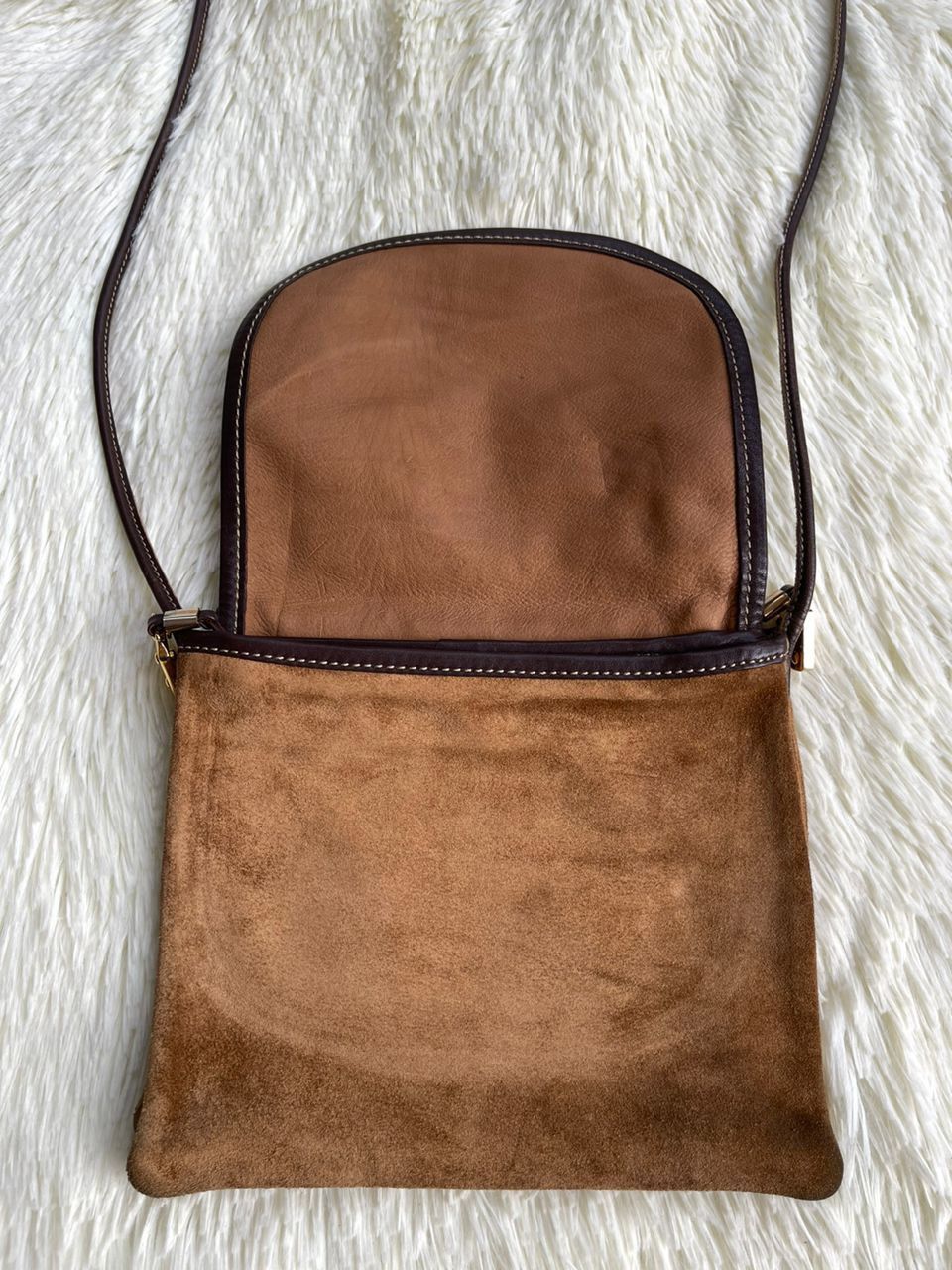 Loewe × Vintage Loewe Suede Leather Sling Bag Size ONE SIZE - 17 Thumbnail
